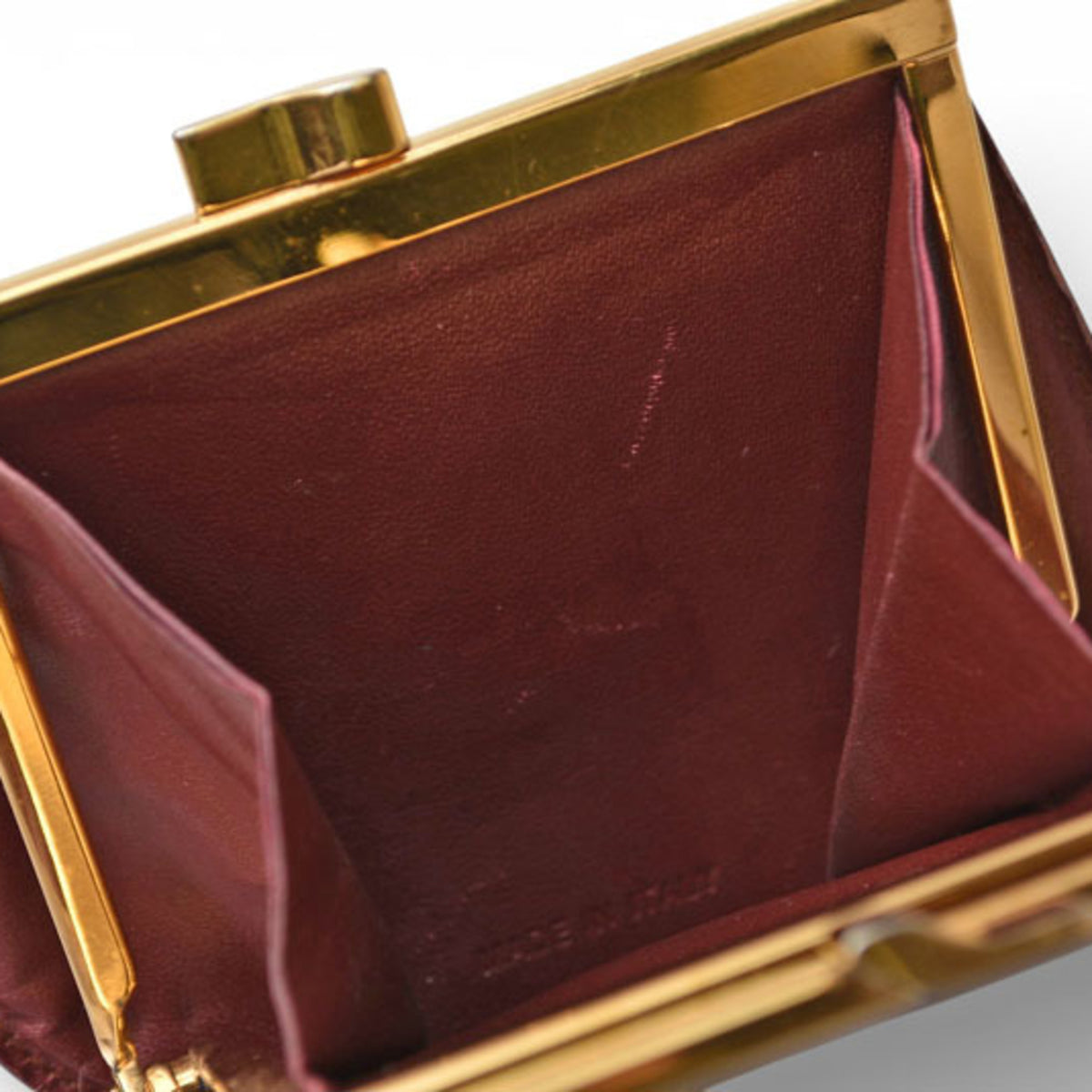 Cartier Must Bordeaux Leather Coin Purse/Coin Case (Pre-Owned)