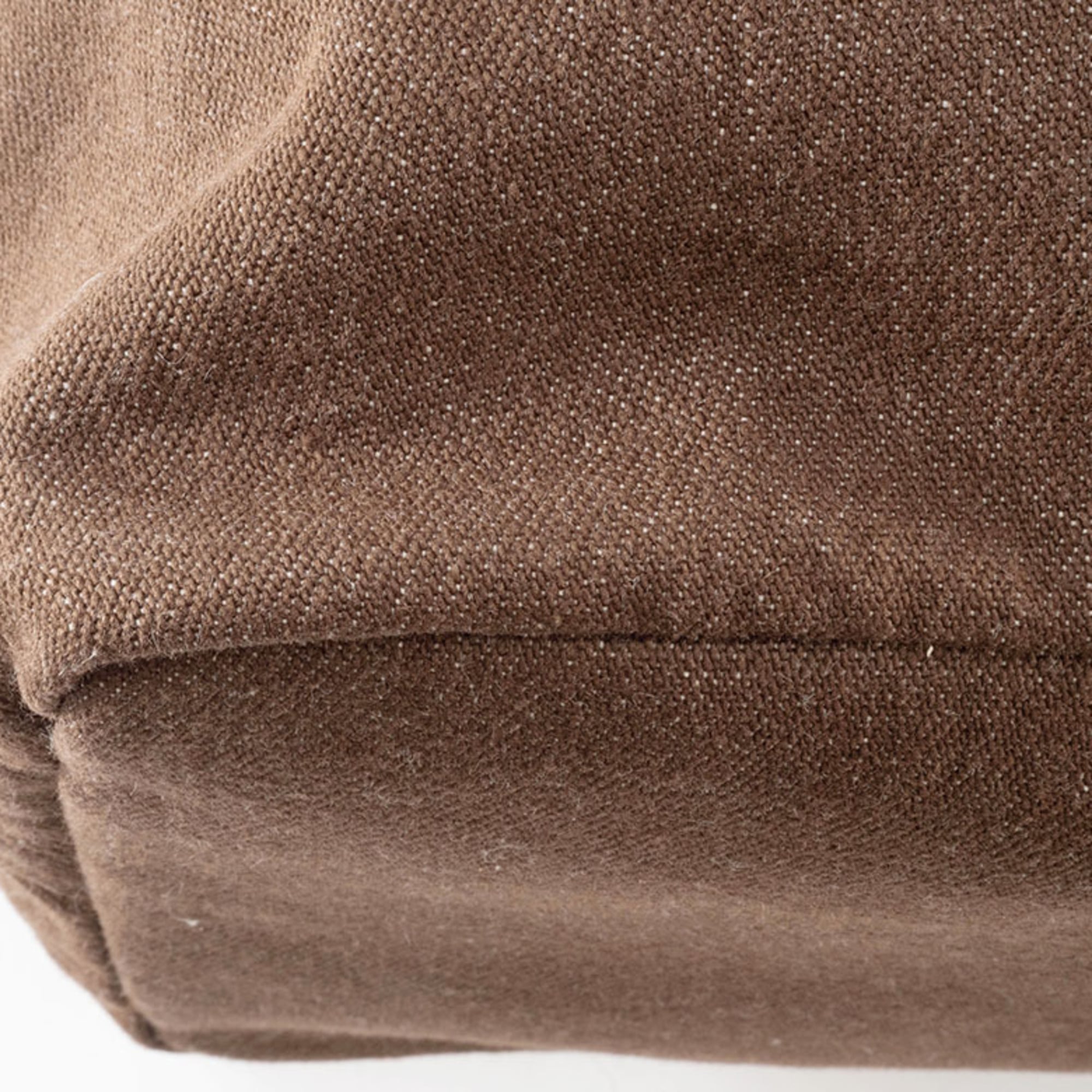 Burberry Brown Multi-Color Canvas Wool Felt Tote Bag (Pre-Owned)
