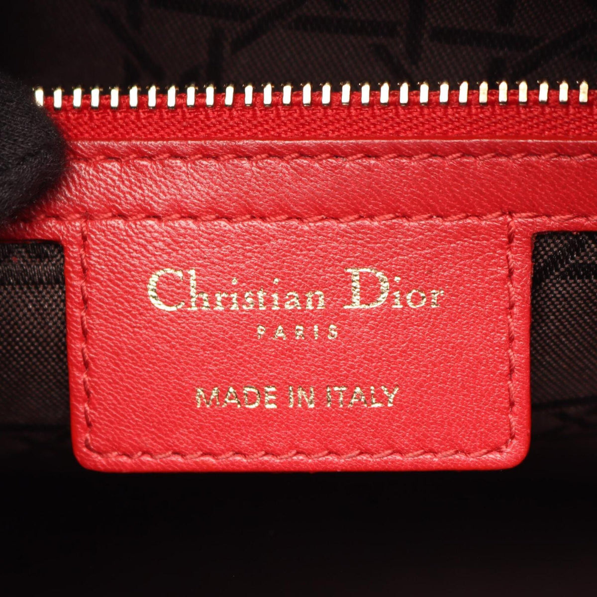 Christian Dior Red Color Leather Handbag (Pre-Owned)