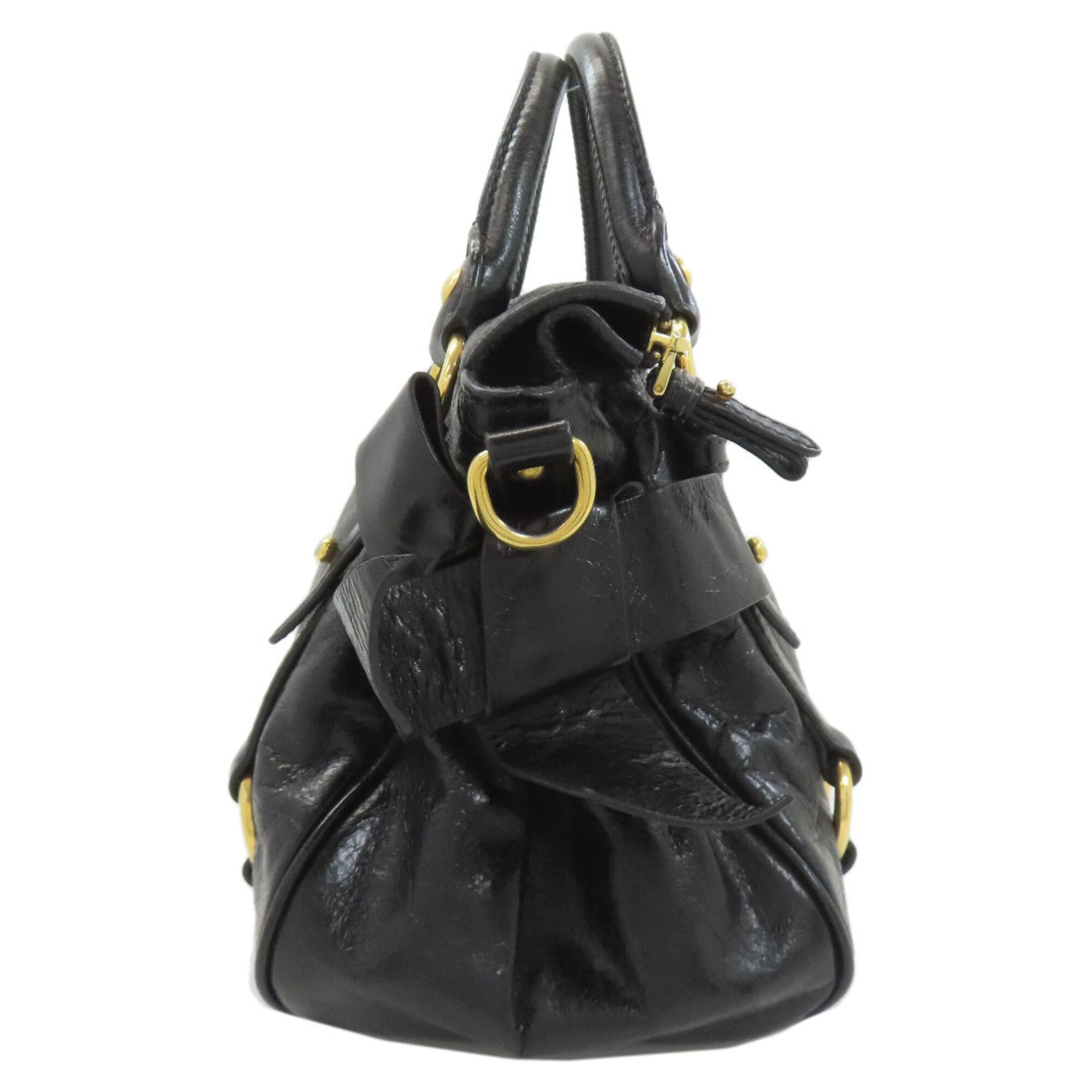 Miu Miu Black Leather Handbag (Pre-Owned)