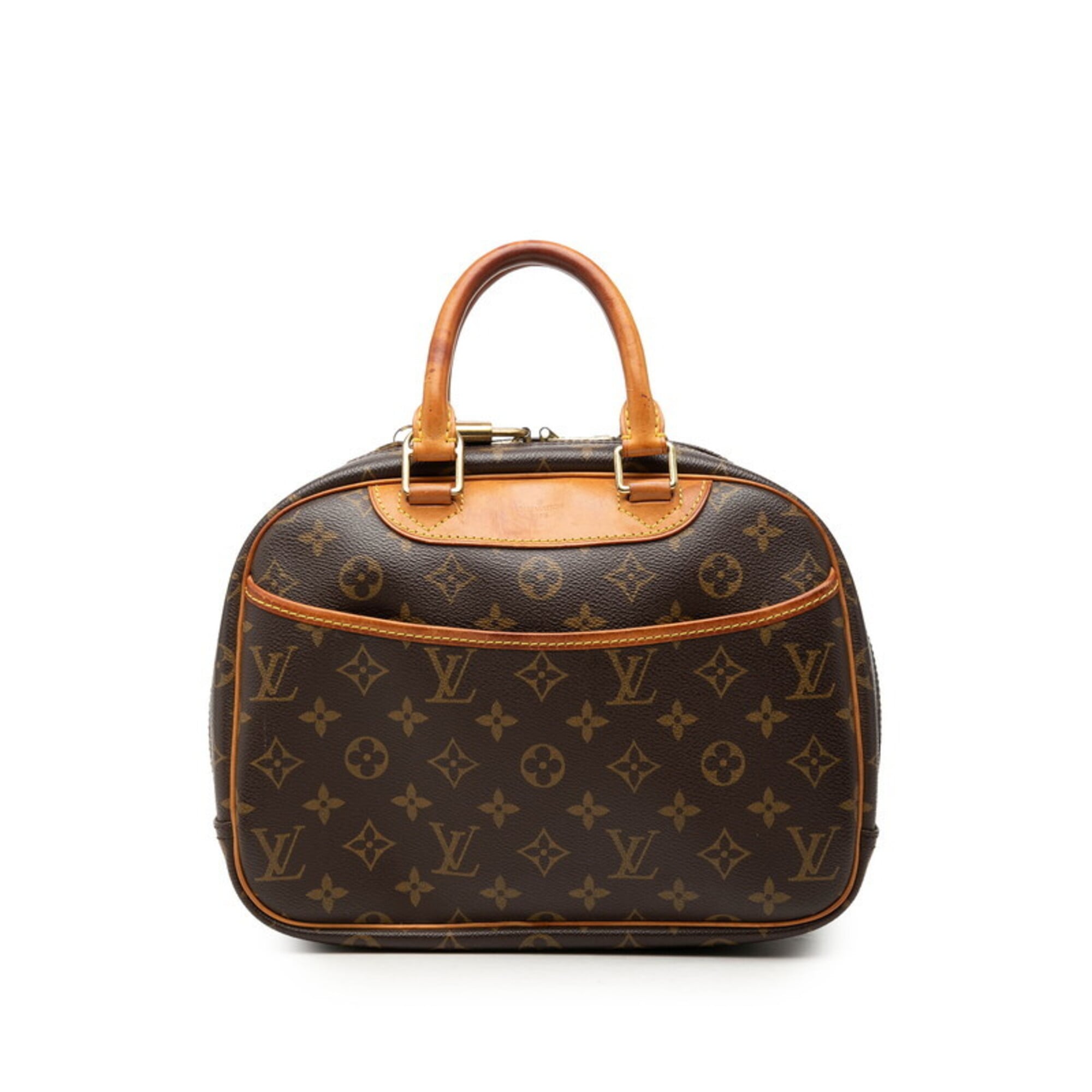 Louis Vuitton Brown Pvc Leather Handbag (Pre-Owned)