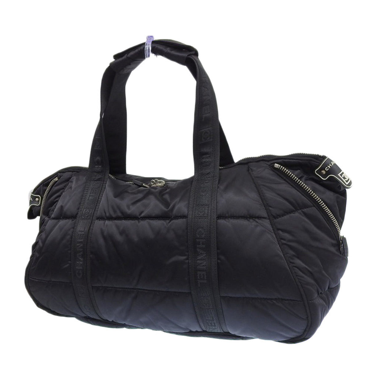 Chanel Black Nylon Boston Bag (Pre-Owned)