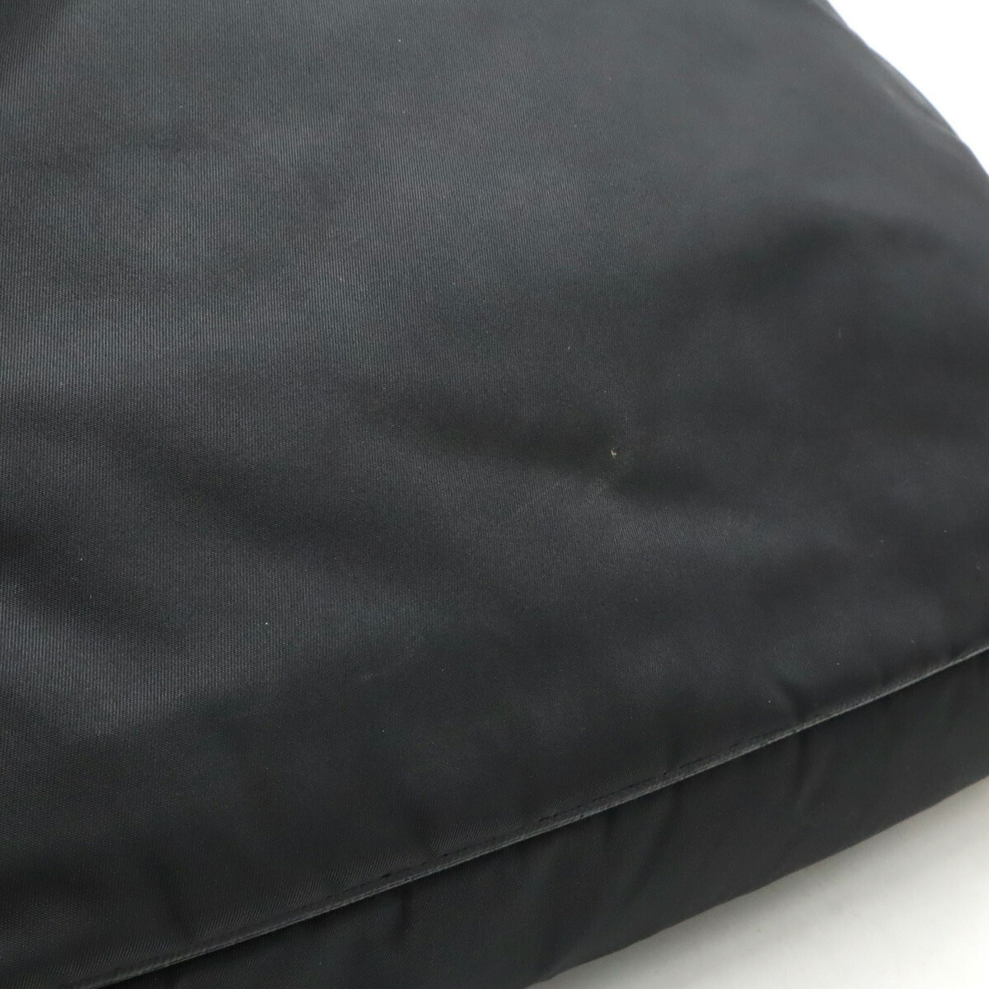 Prada Black Nero Nylon Shoulder Bag Tote Bag (Pre-Owned)