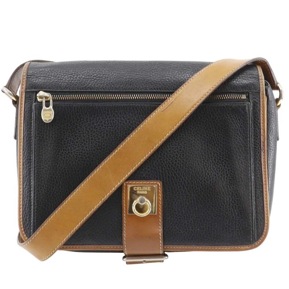 Celine Black Leather Shoulder Bag (Pre-Owned)