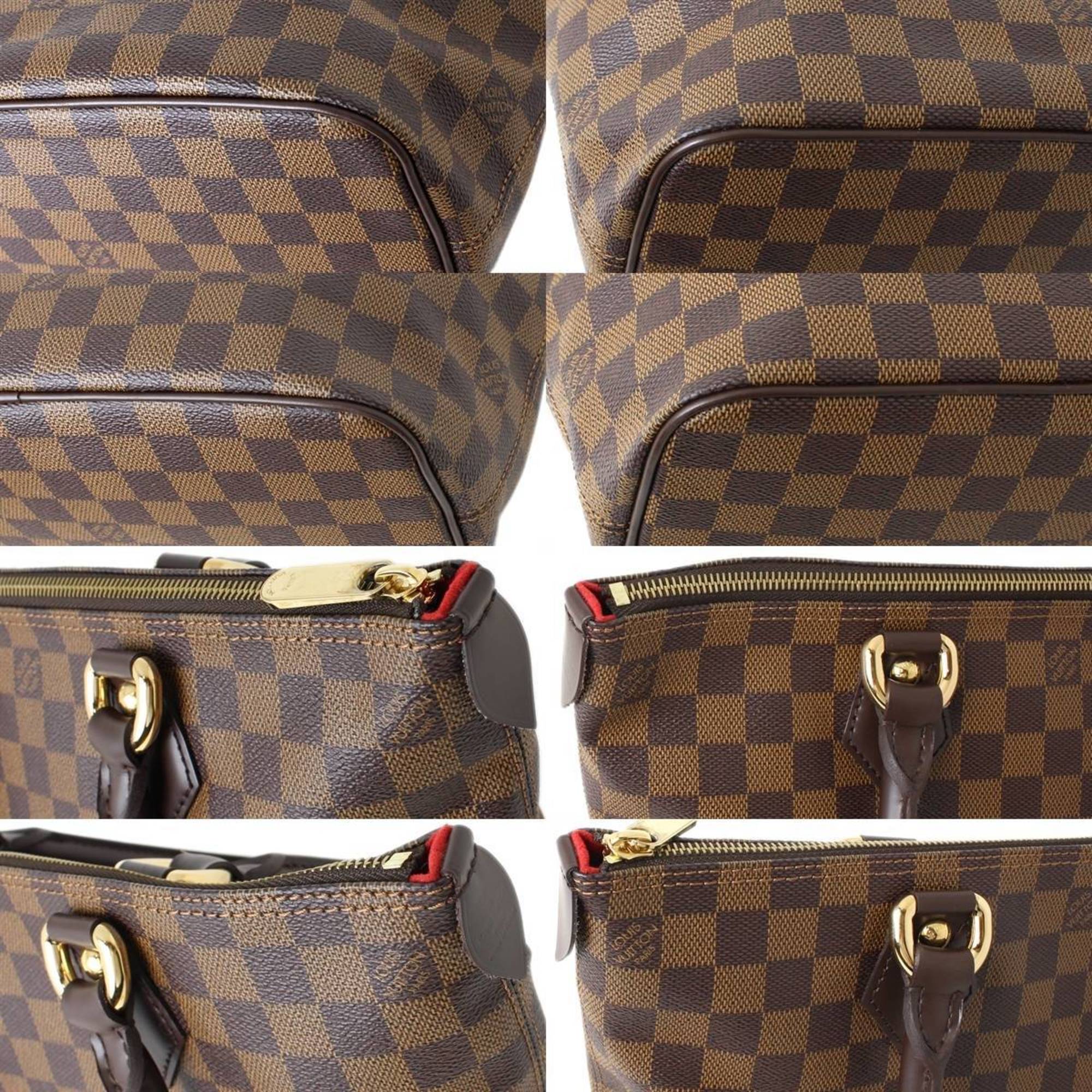 Louis Vuitton Damier Damier Canvas Ebene Handbag (Pre-Owned)