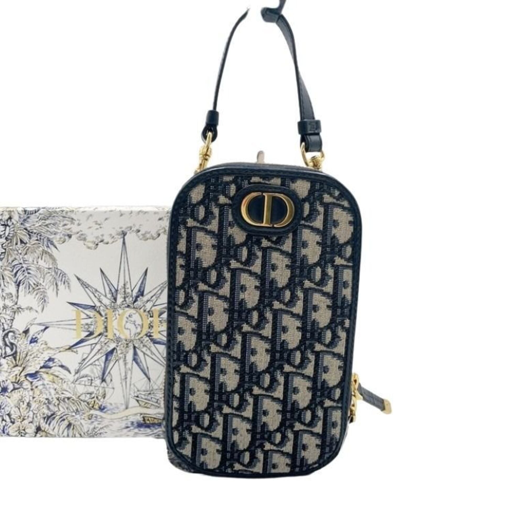 Christian Dior Blue Trotter Pochette Pouch Shoulder Bag (Pre-Owned)
