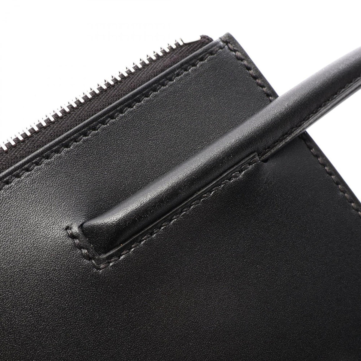 Hermes Black Tadelakt Leather Handbag (Pre-Owned)