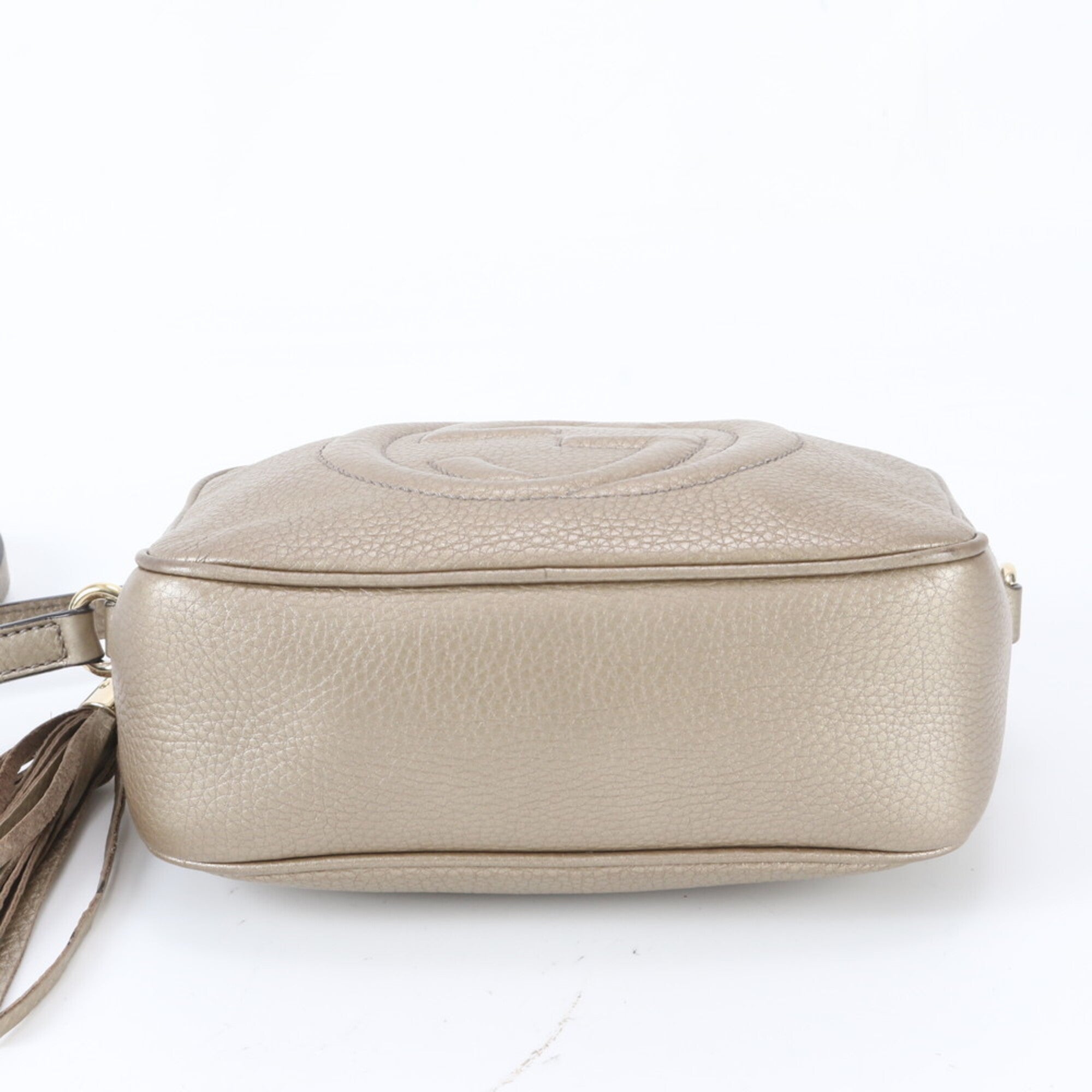 Gucci Soho Gold Leather Shoulder Bag (Pre-Owned)