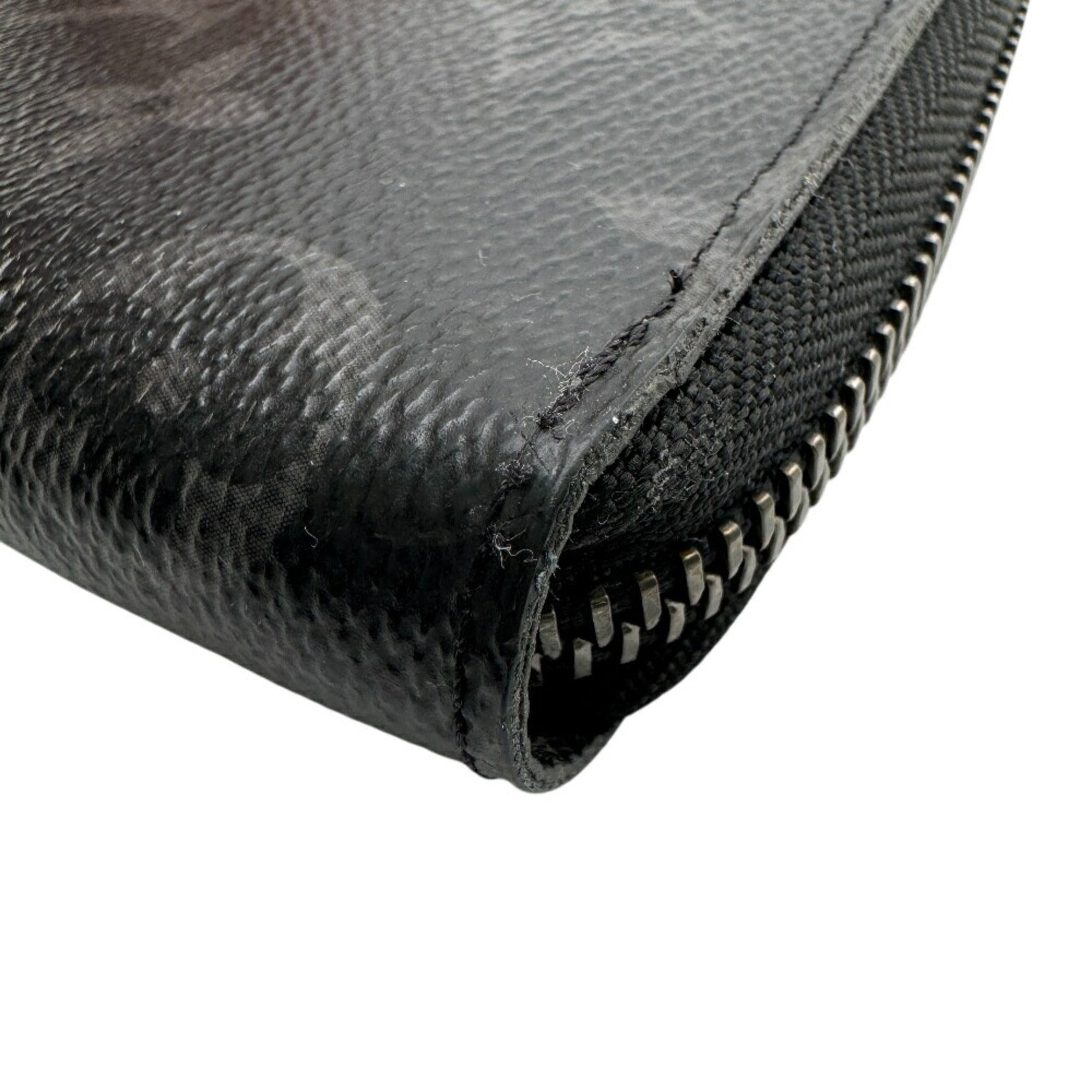 Louis Vuitton Black Gray Monogram Eclipse Monogram Eclipse Wallet (Bi-Fold) (Pre-Owned)