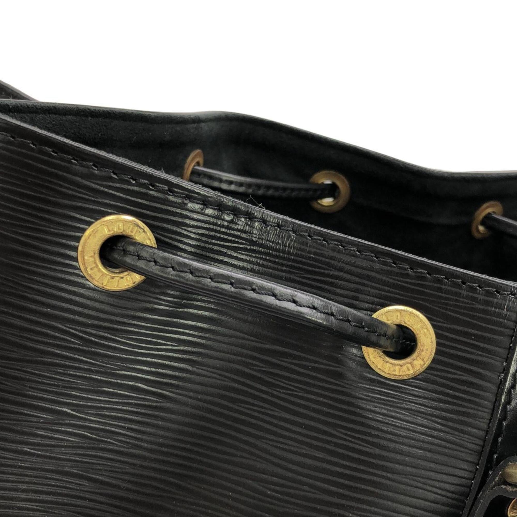 Louis Vuitton Black Leather Shoulder Bag (Pre-Owned)