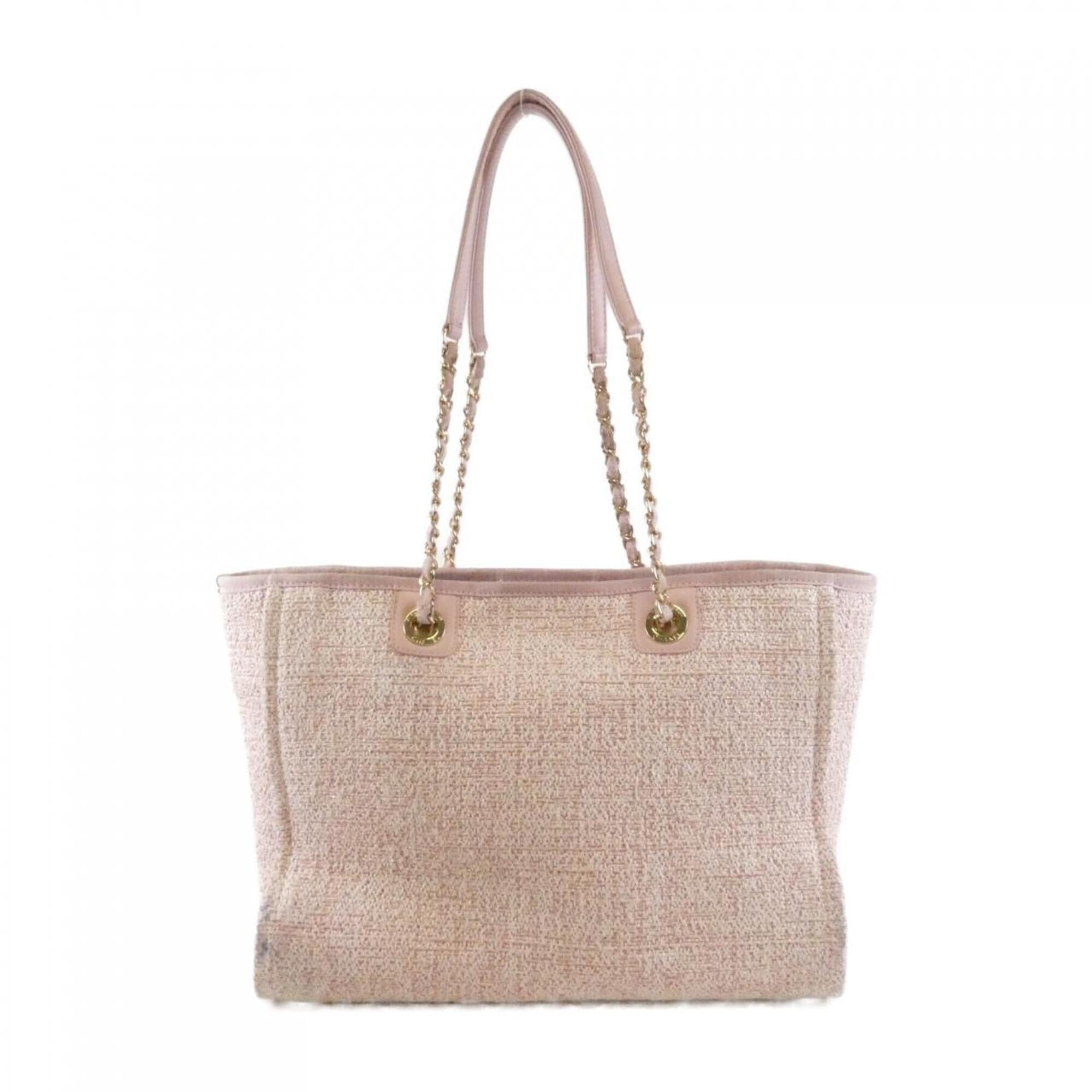 Chanel Light Pink Nylon Canvas Handbag (Pre-Owned)