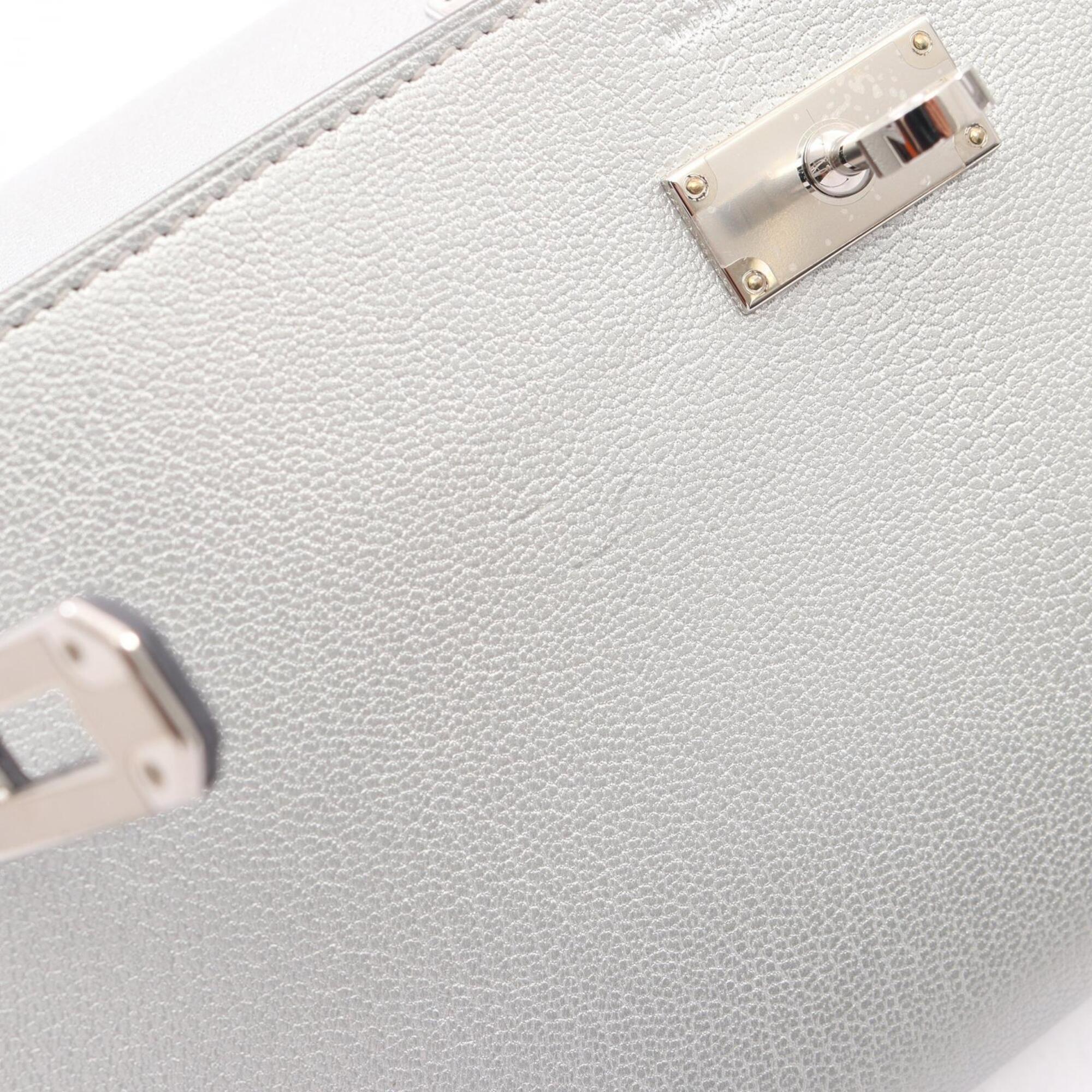 Hermes Argent Silver Handbag Shoulder Bag (Pre-Owned)