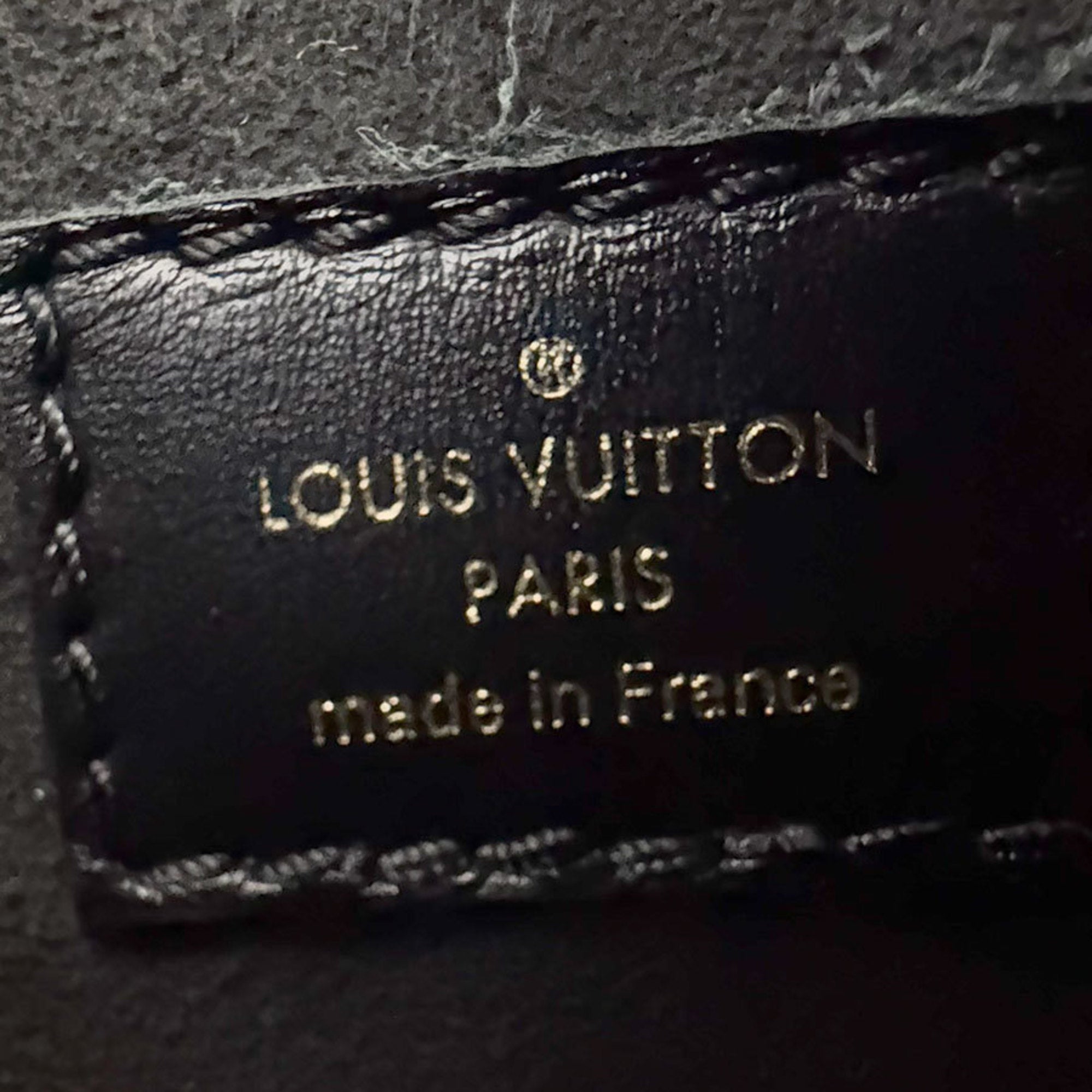 Louis Vuitton Black Canvas Leather Handbag Shoulder Bag (Pre-Owned)