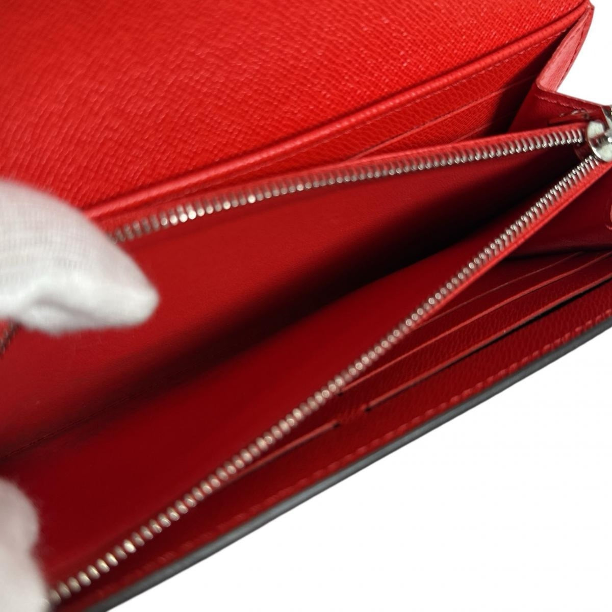 Louis Vuitton Coquelicots Red Color Epi Leather Long Wallet (Tri-Fold) (Pre-Owned)