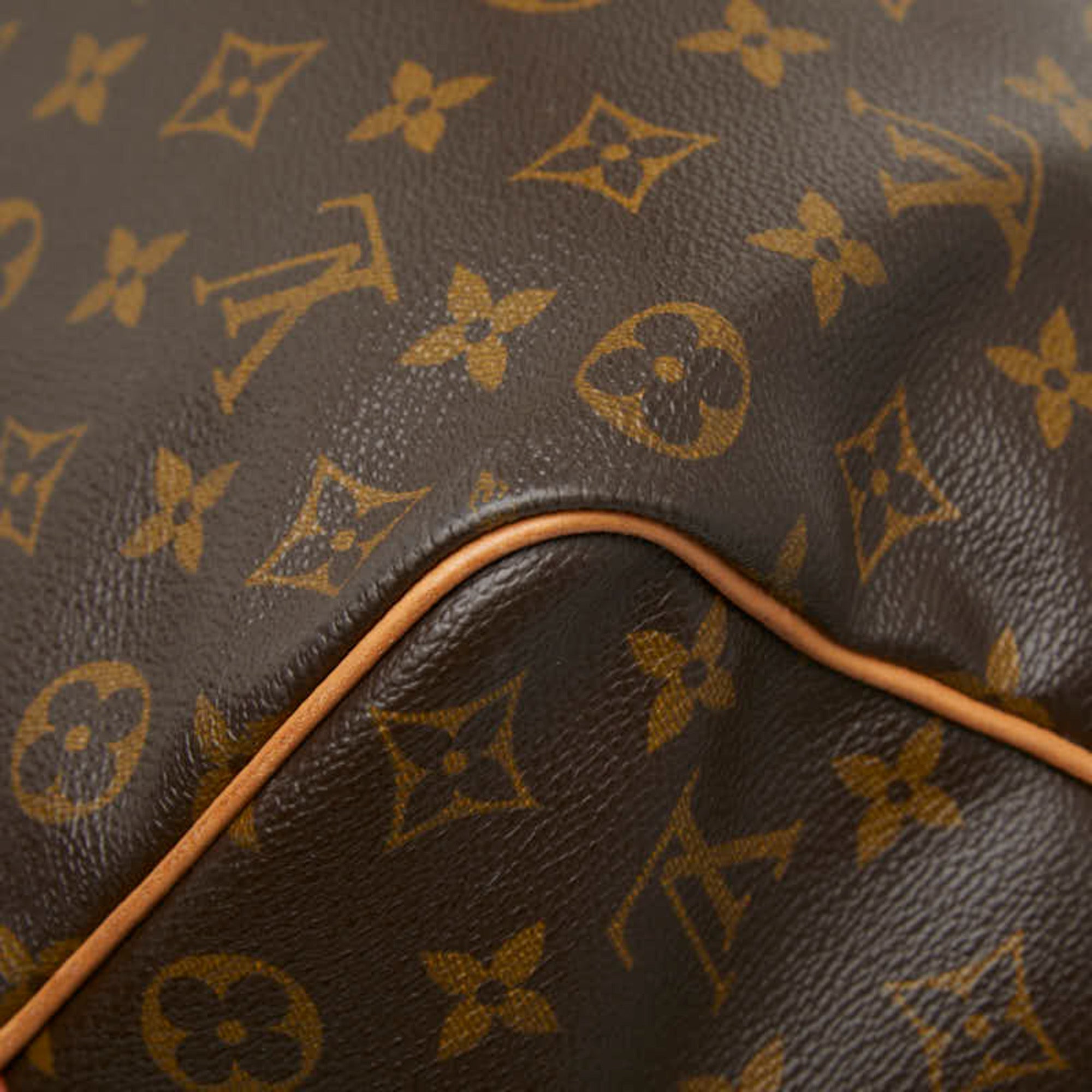 Louis Vuitton Brown Pvc Leather Boston Bag Shoulder Bag (Pre-Owned)