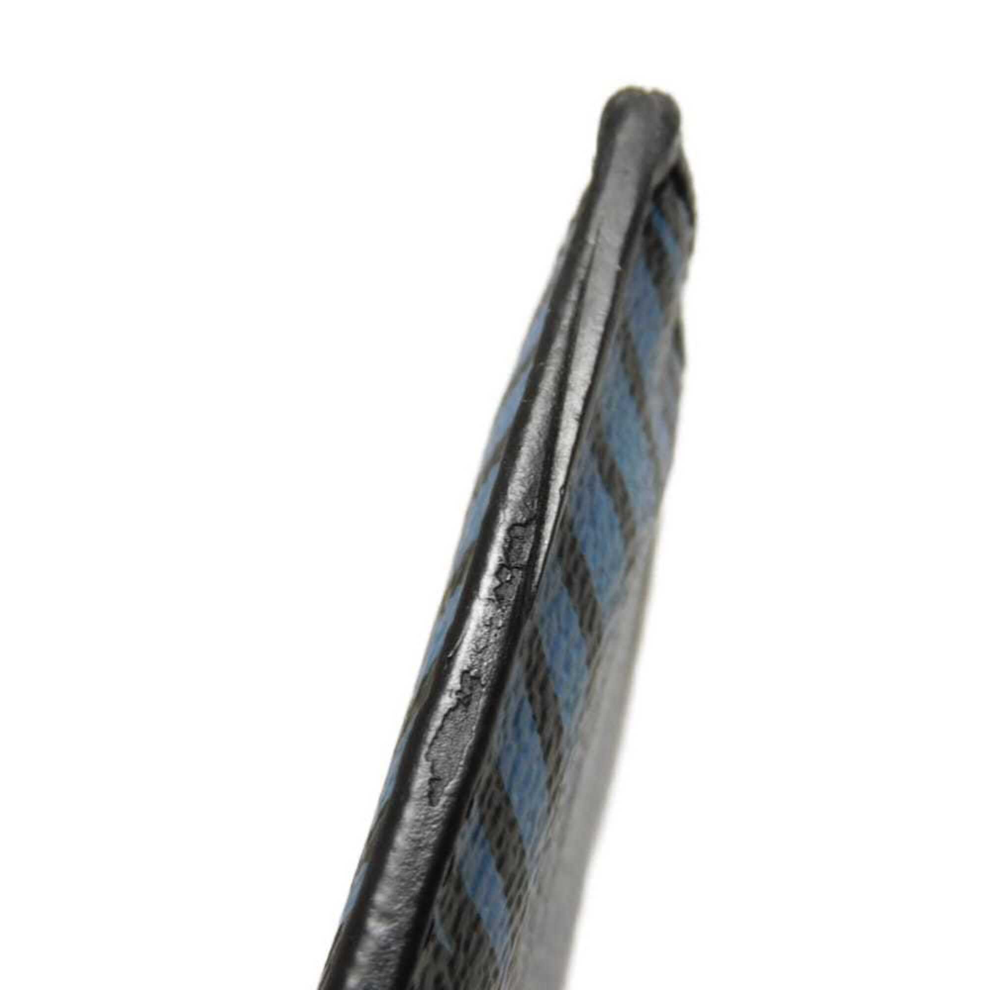 Louis Vuitton Black Blue Damier Graphite Canvas Clutch Bag Pochette (Pre-Owned)