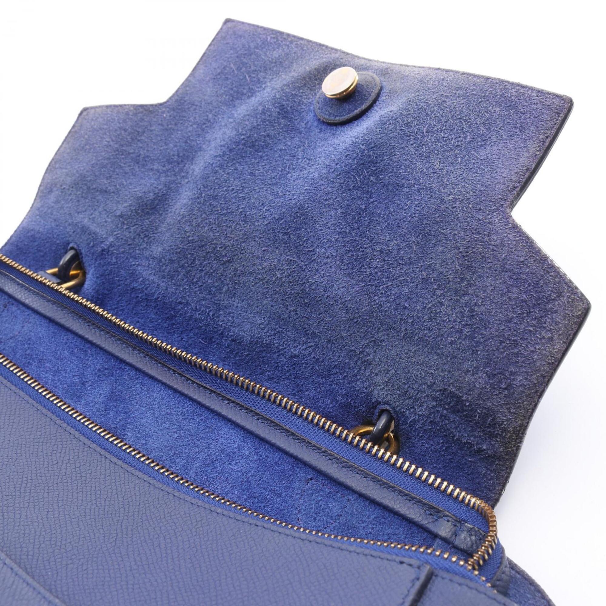 Celine Blue Leather Handbag (Pre-Owned)