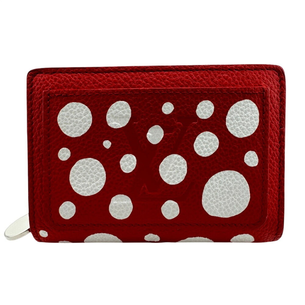 Louis Vuitton Monogram Empreinte Red Color White Leather Wallet (Bi-Fold) (Pre-Owned)