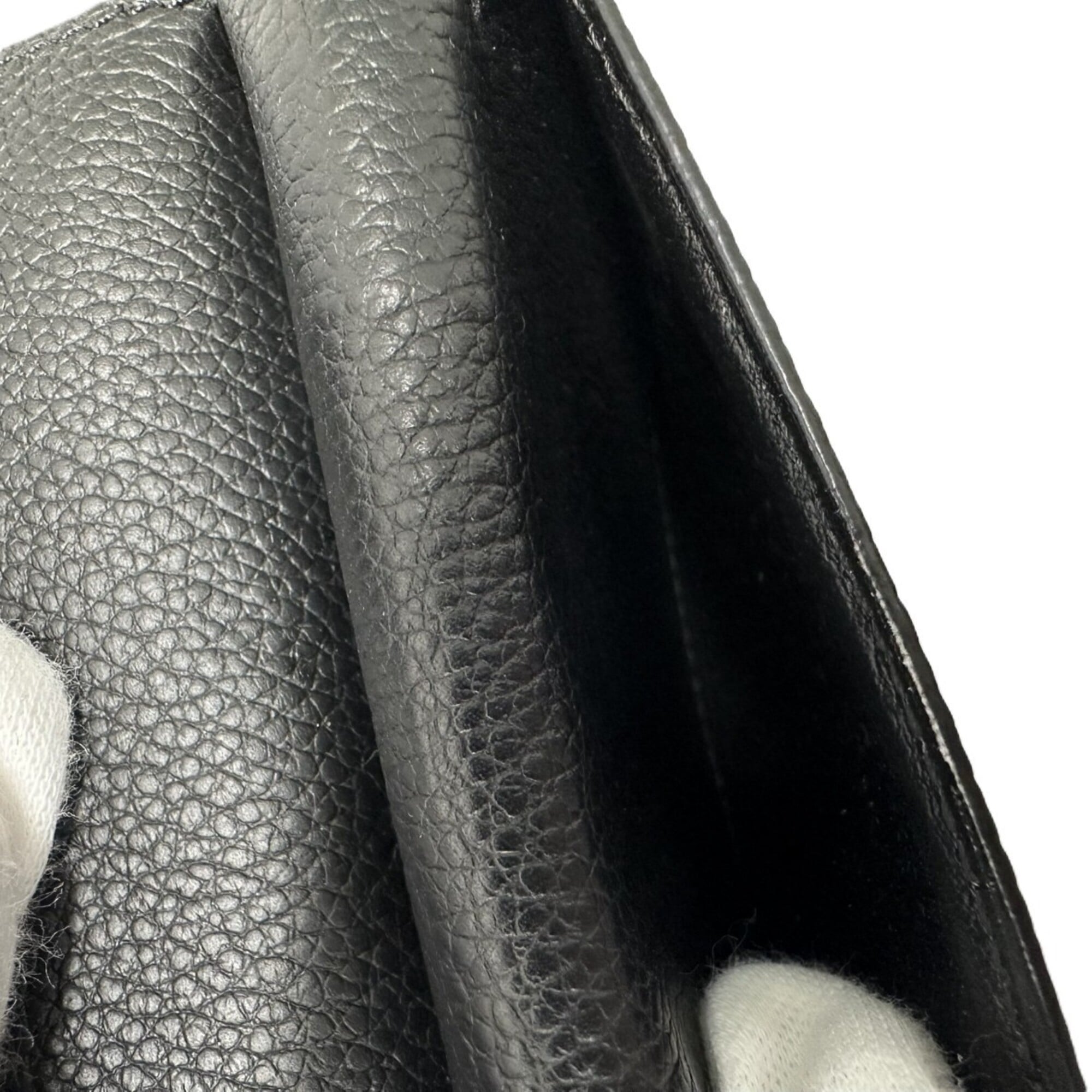 Louis Vuitton Monogram Empreinte Black Noir Monogram Empreinte Coin Purse/Coin Case (Pre-Owned)