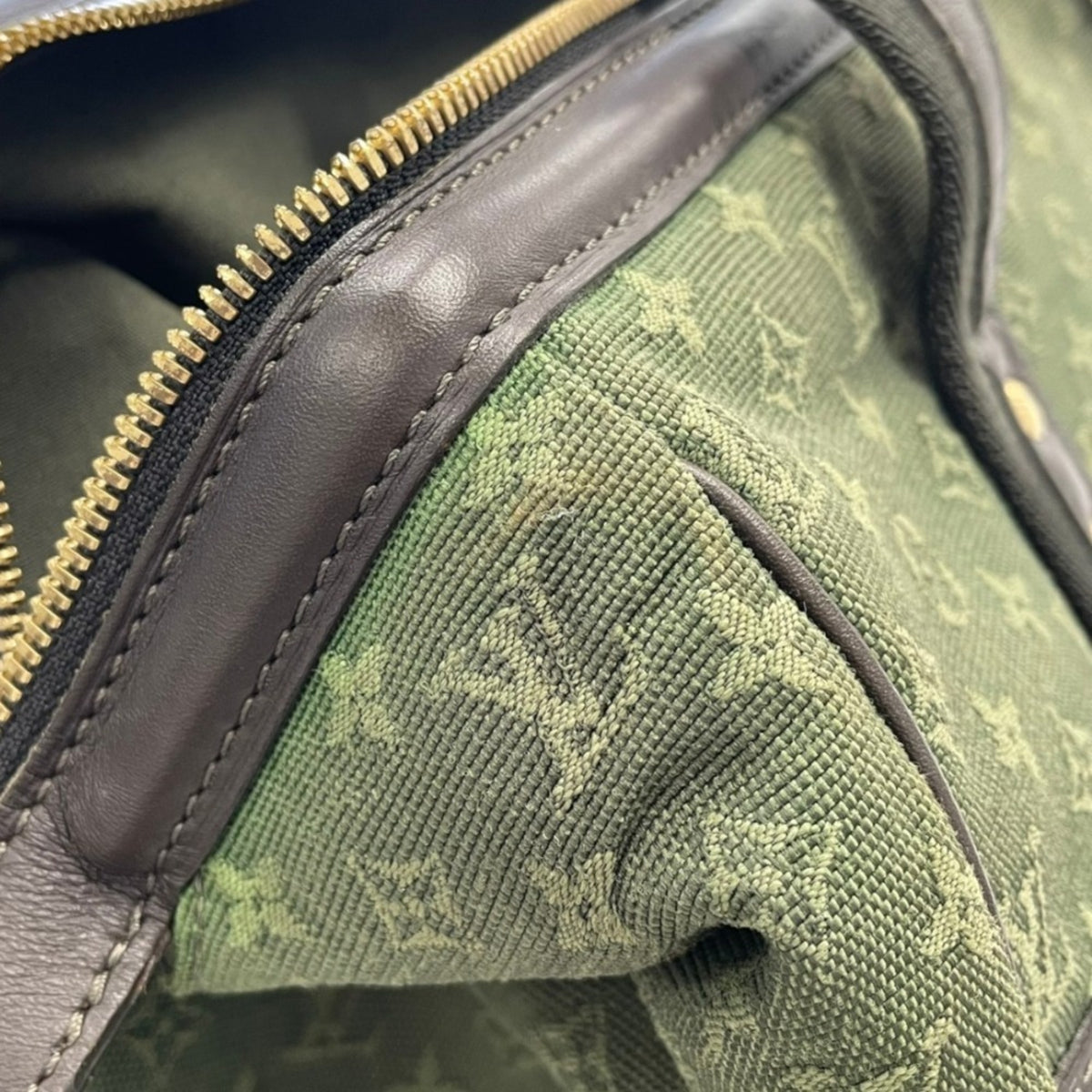 Louis Vuitton Brown Khaki Boston Bag (Pre-Owned)
