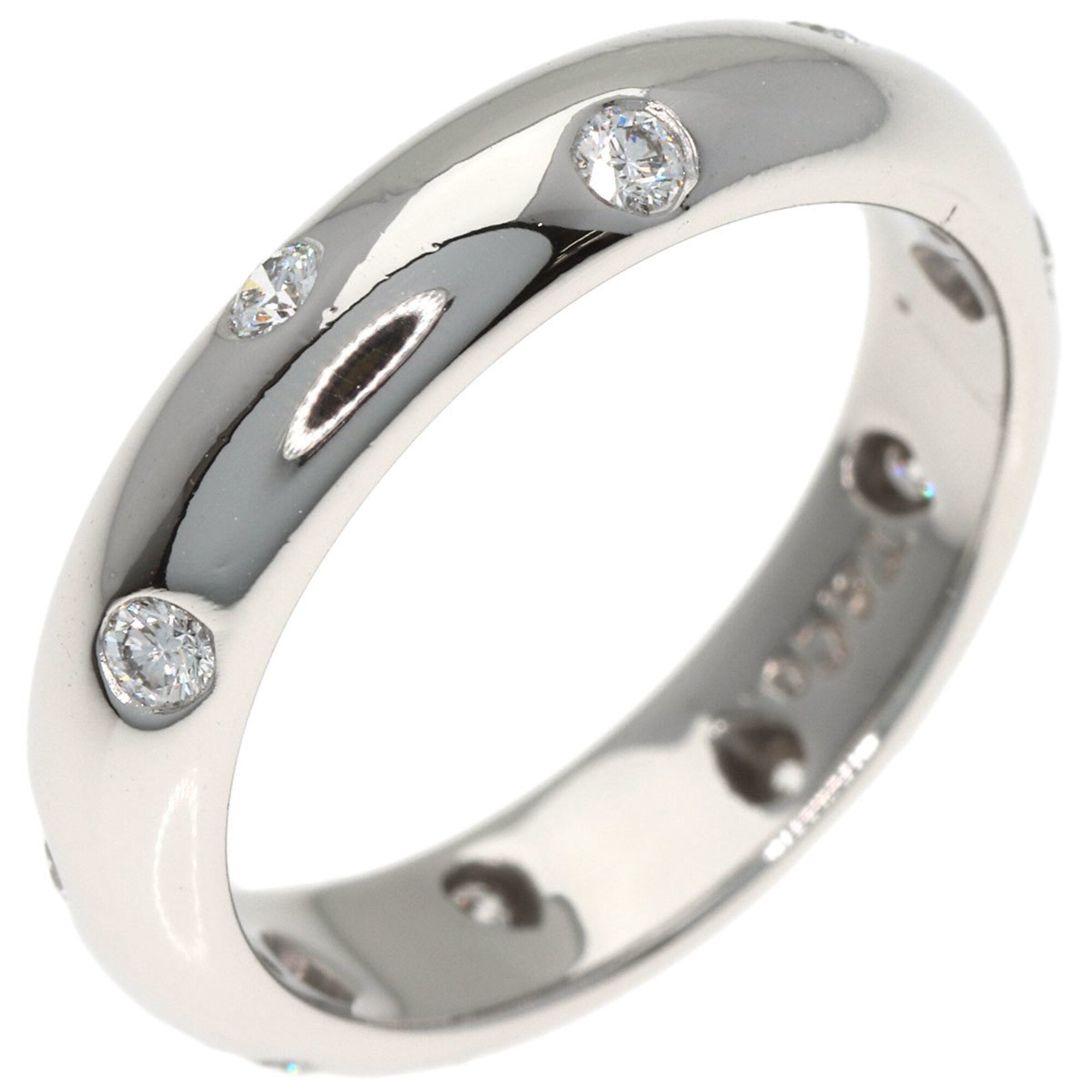 Tiffany Silver Platinum 950 Band Ring (Pre-Owned)