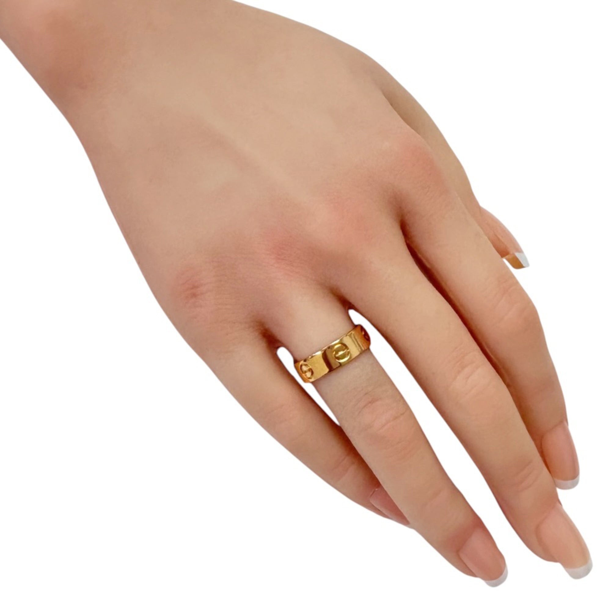 Cartier Love Pink Gold (18K) Band Ring (Pre-Owned)