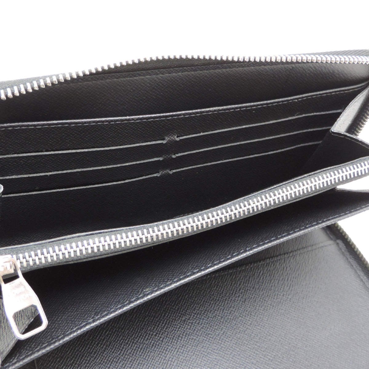 Louis Vuitton Black Blue Noir Damier Graphite Long Wallet (Bi-Fold) (Pre-Owned)