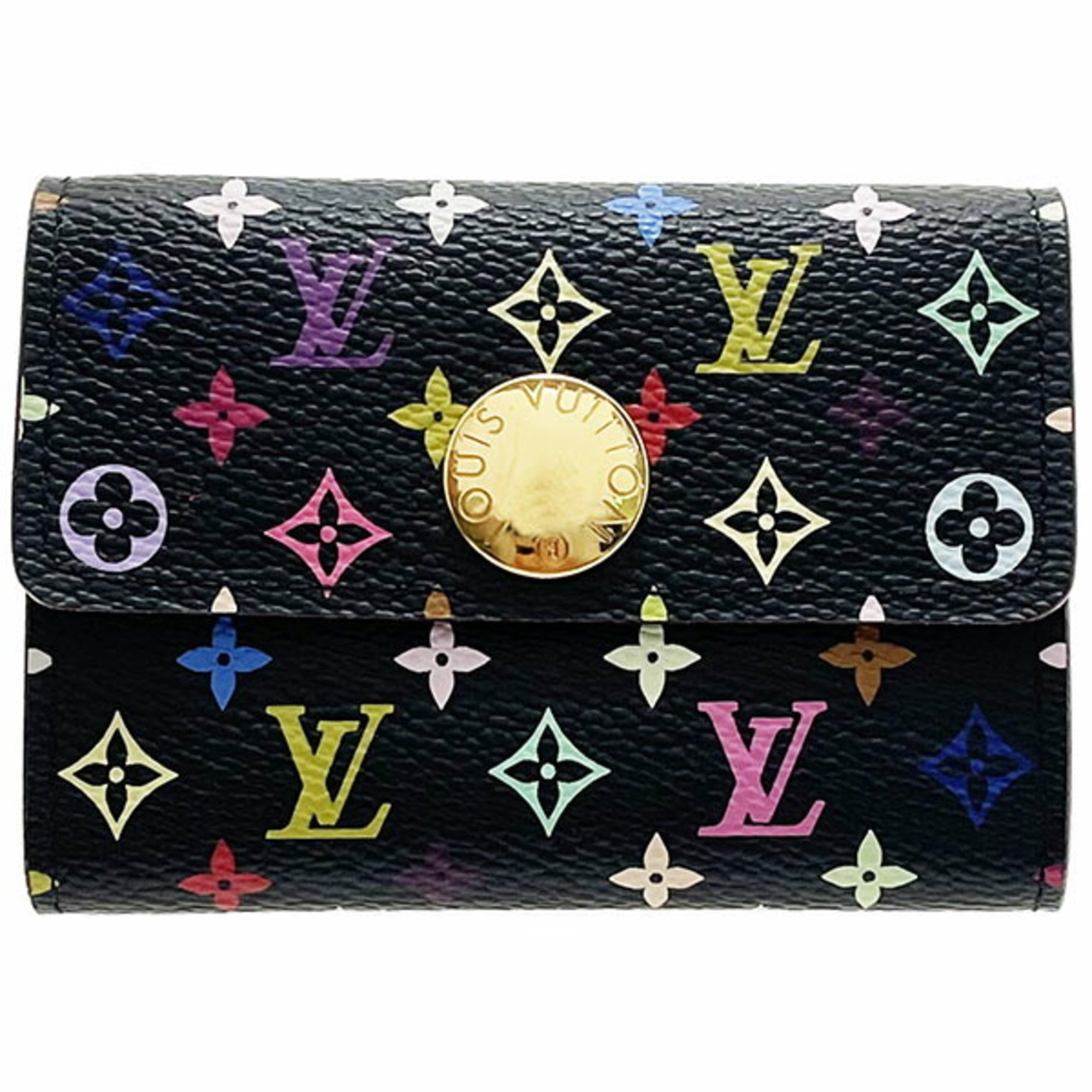 Louis Vuitton Monogram Multicolore Black Noir Monogram Multicolore Coin Purse/Coin Case (Pre-Owned)