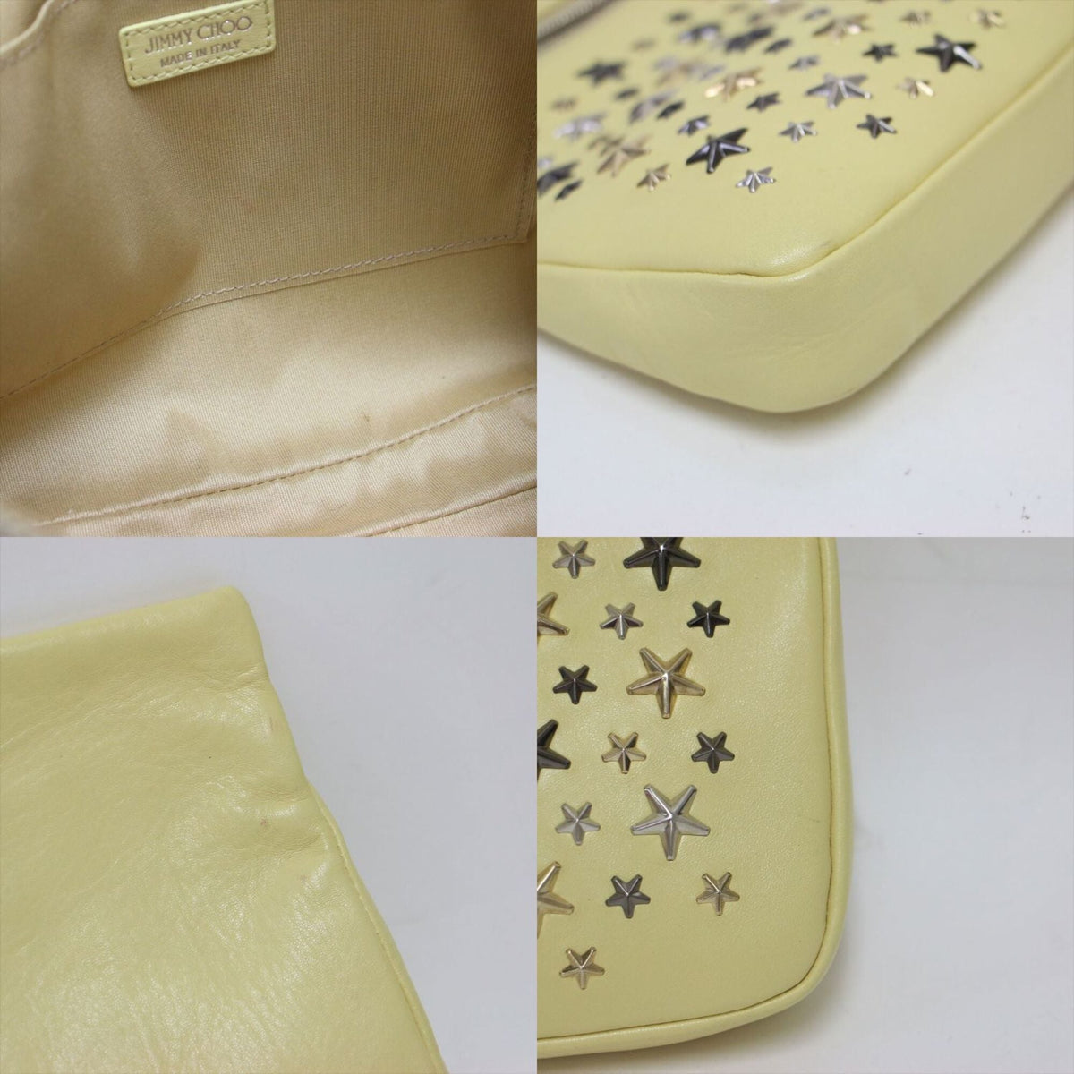 Jimmy Choo Yellow Clutch Bag (Pre-Owned)