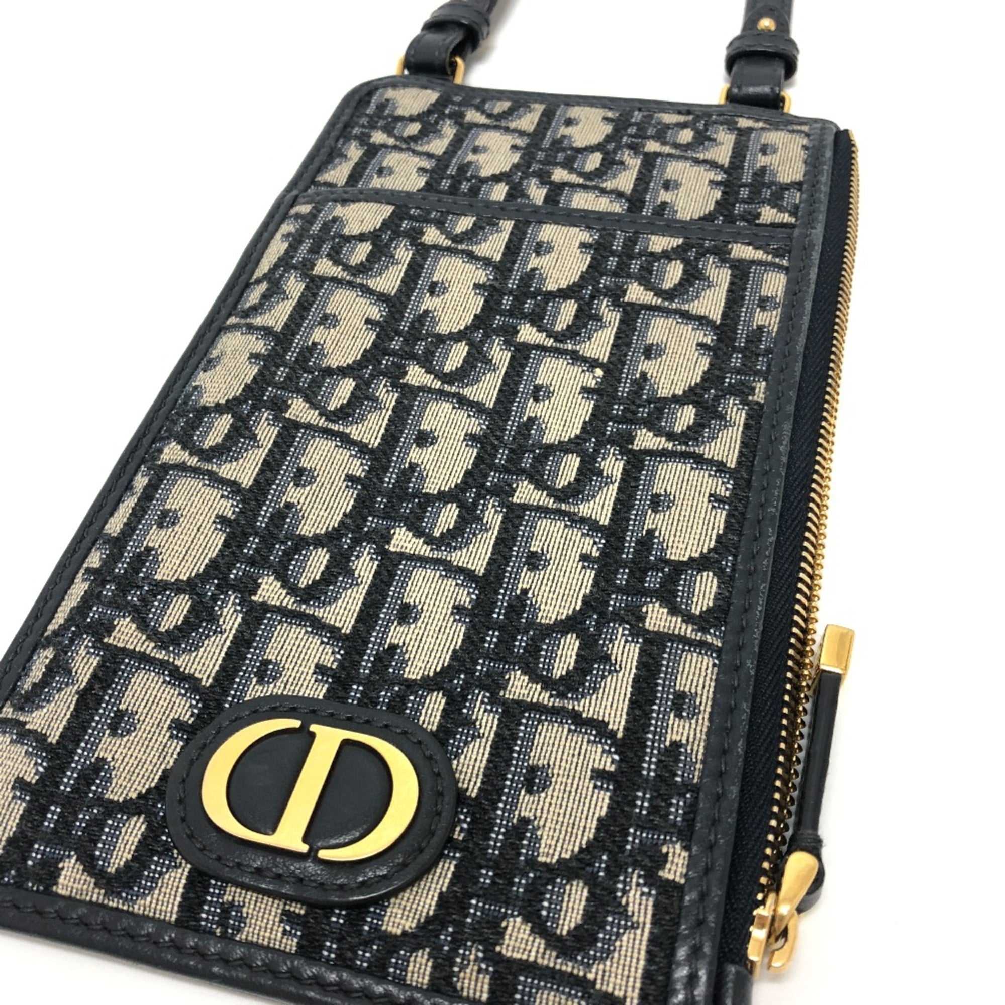Christian Dior Navy Cloth Shoulder Bag (Pre-Owned)