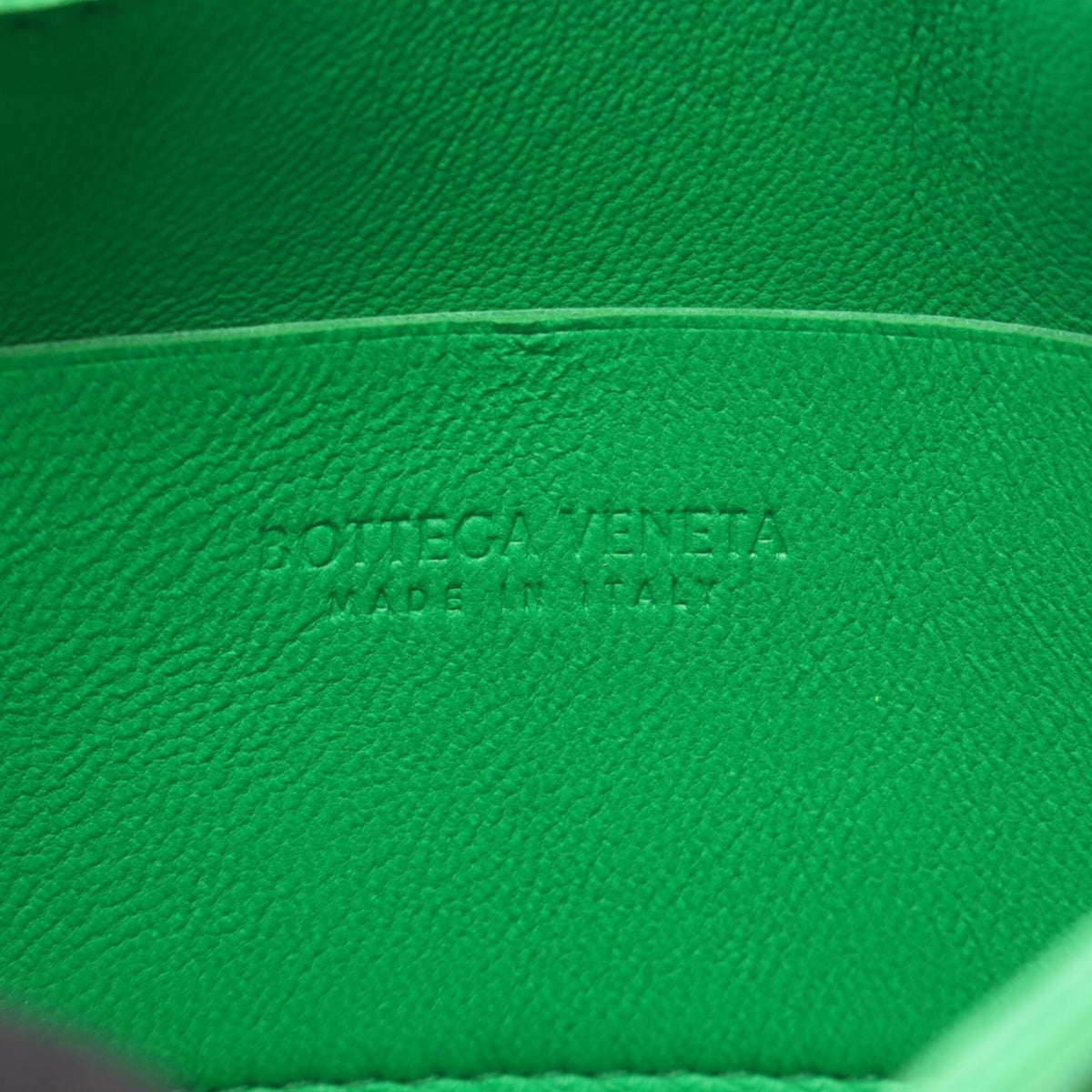 Bottega Veneta Green Leather Handbag Shoulder Bag (Pre-Owned)
