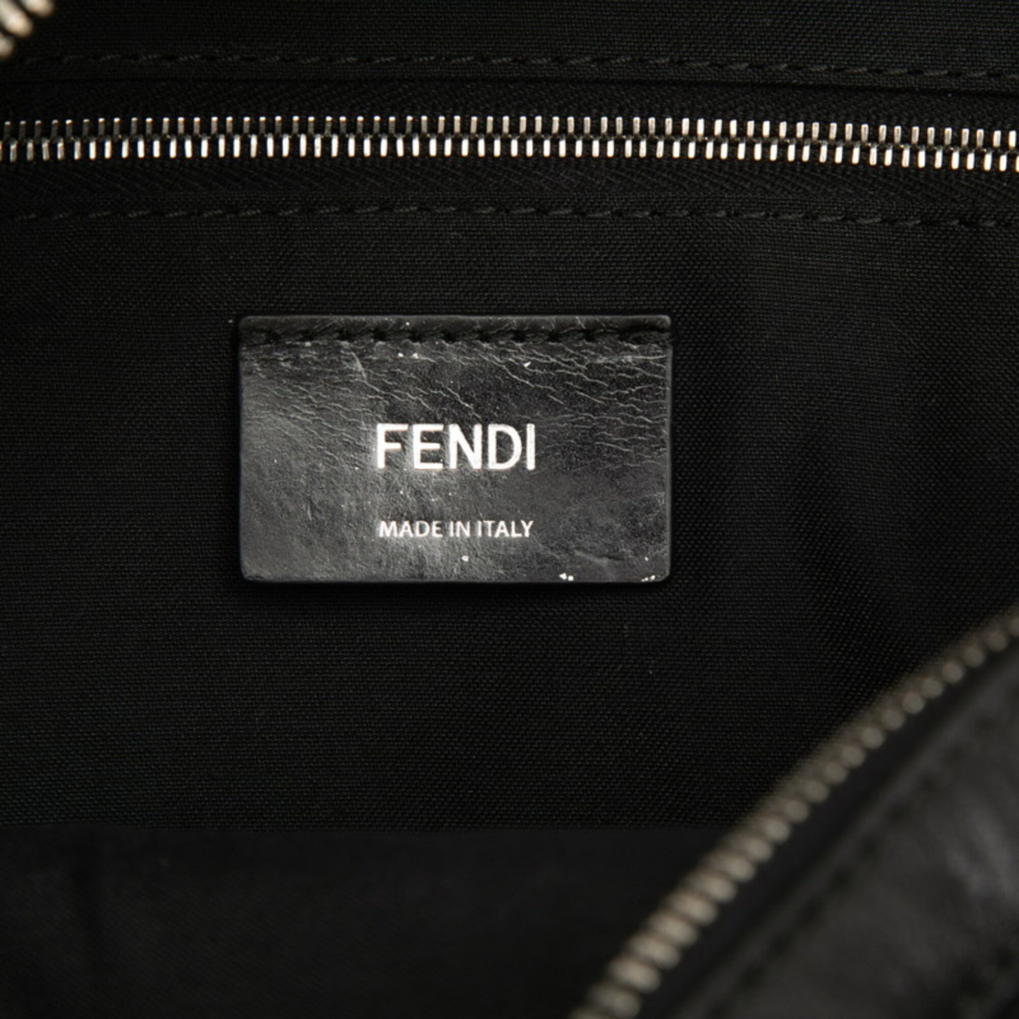 Fendi Black Leather Backpack (Pre-Owned)