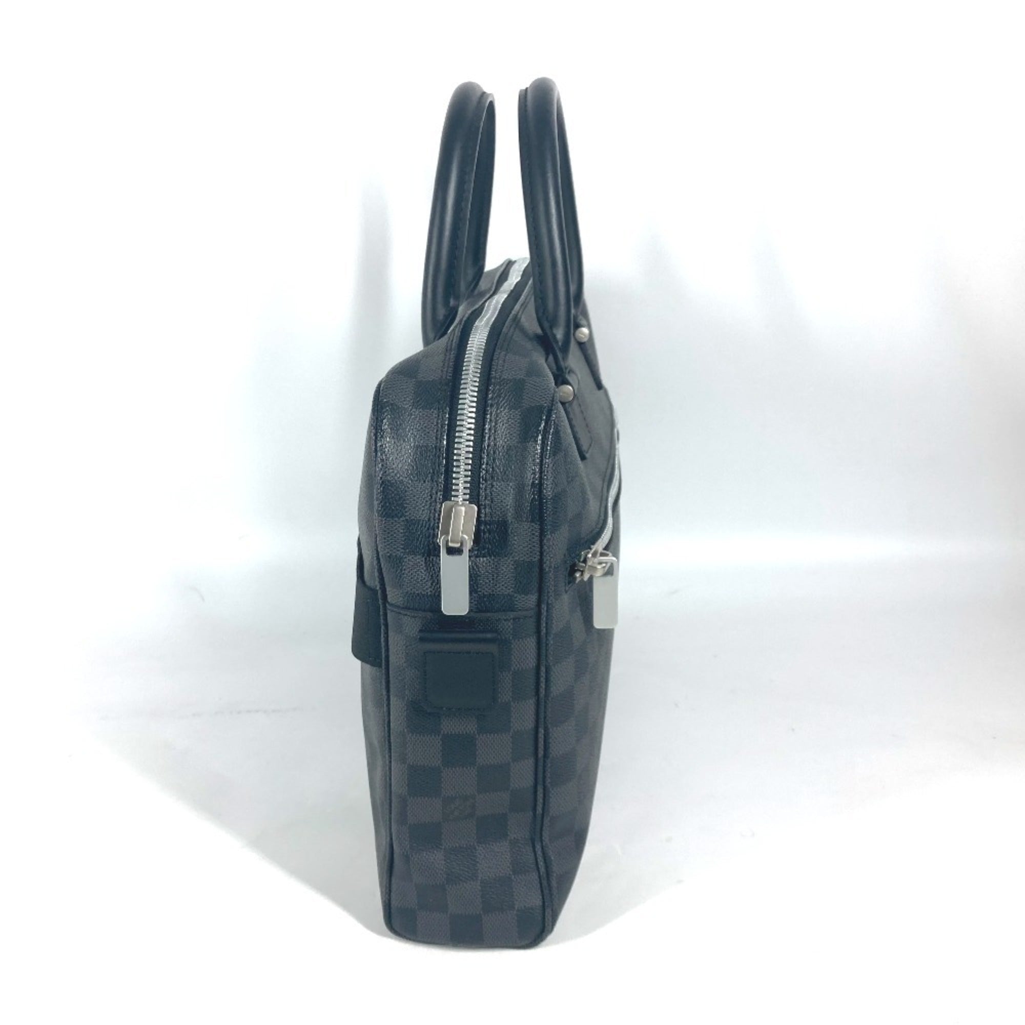 Louis Vuitton Black Damier Graphite Handbag Tote Bag (Pre-Owned)