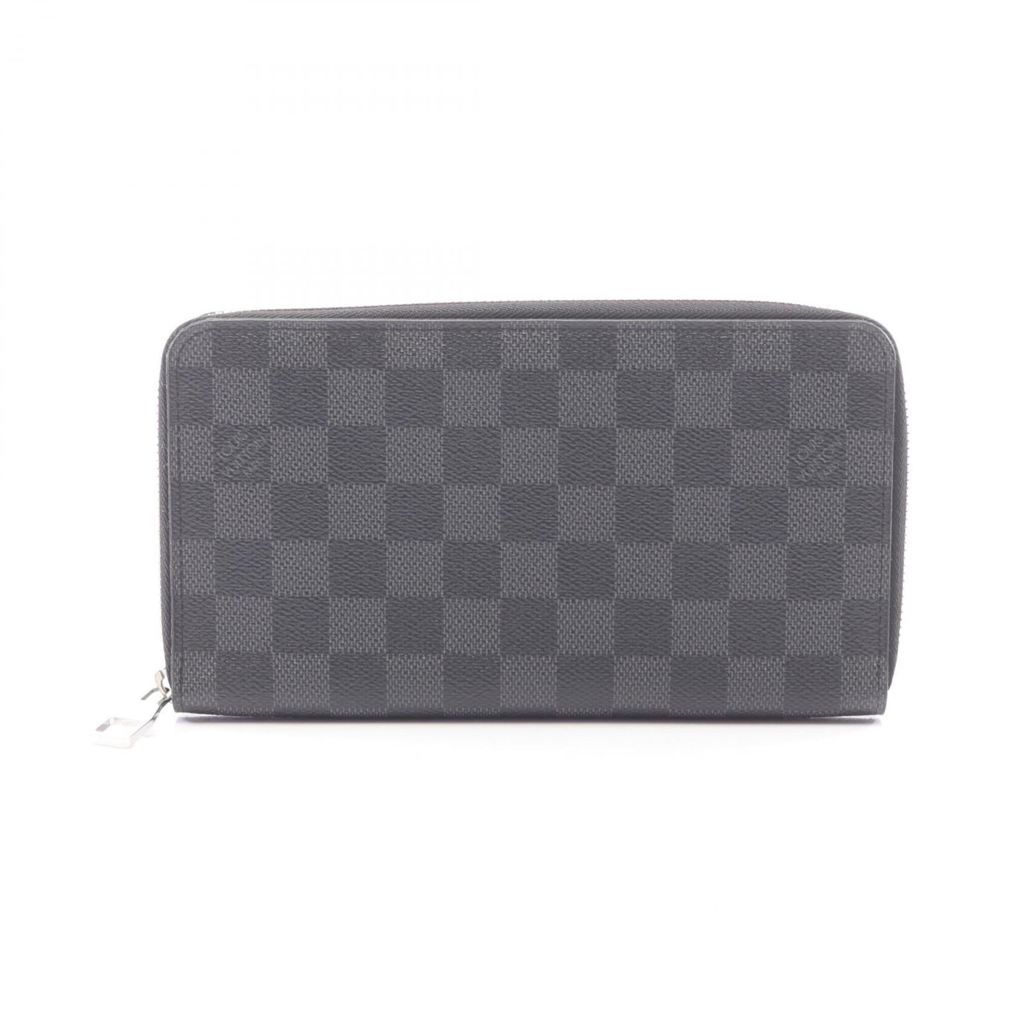Louis Vuitton Black Damier Graphite Pvc Coated Canvas Long Wallet (Bi-Fold) (Pre-Owned)