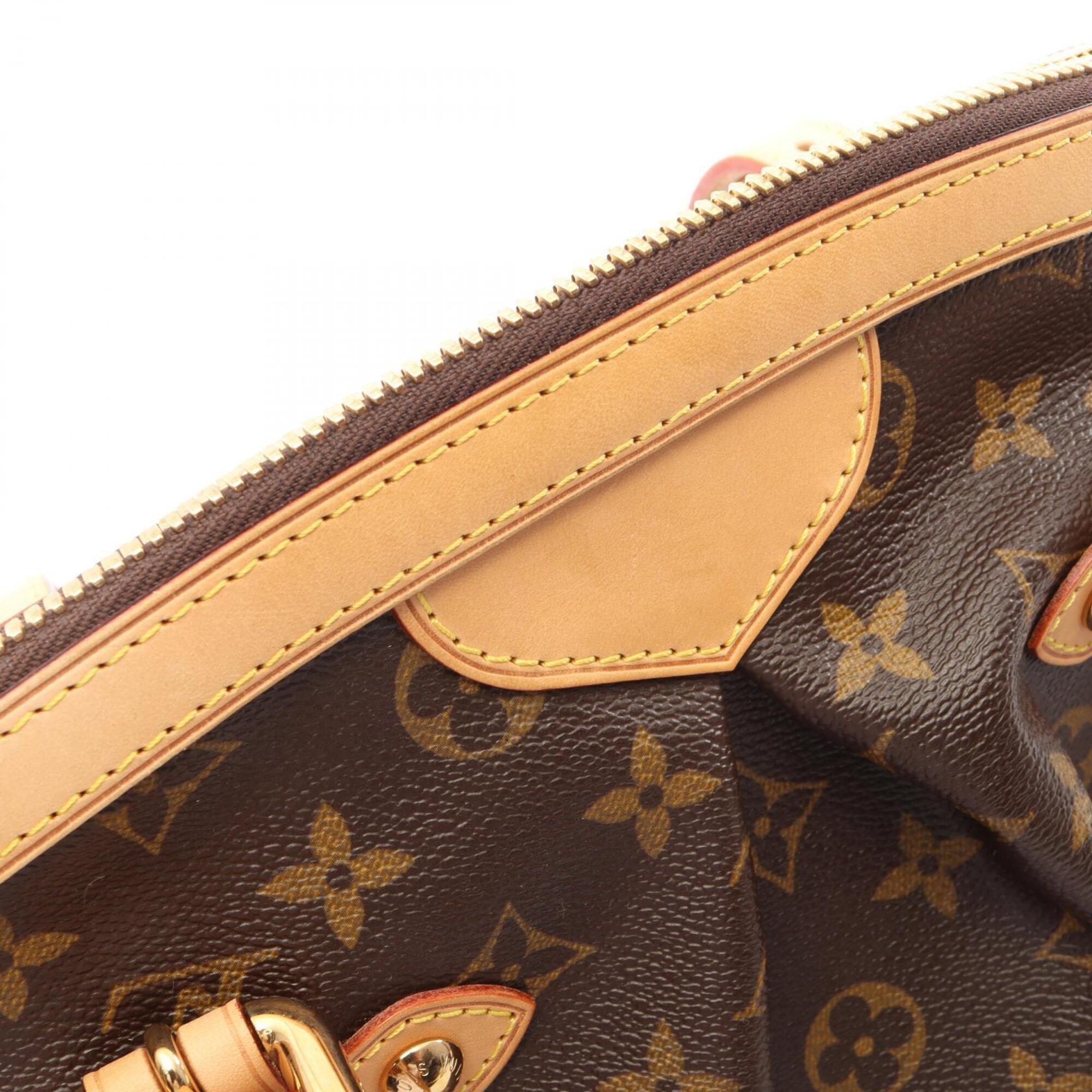 Louis Vuitton Brown Coated Canvas Pvc Monogram Leather Handbag (Pre-Owned)