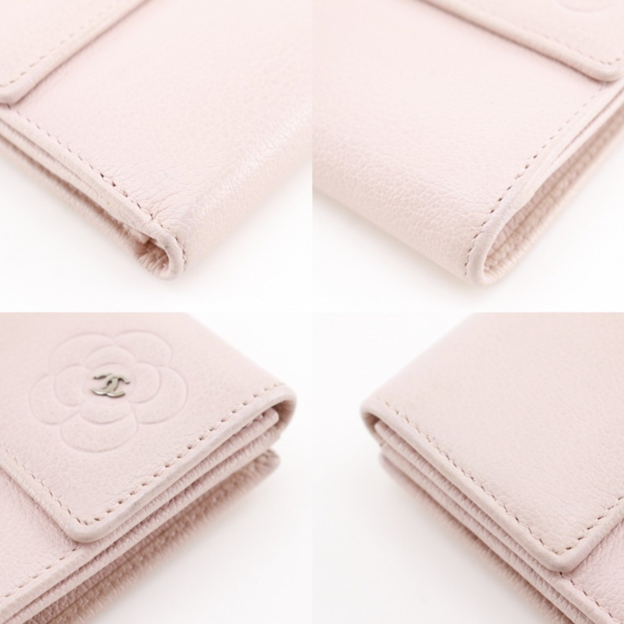 Chanel Pink Leather Wallet (Bi-Fold) (Pre-Owned)