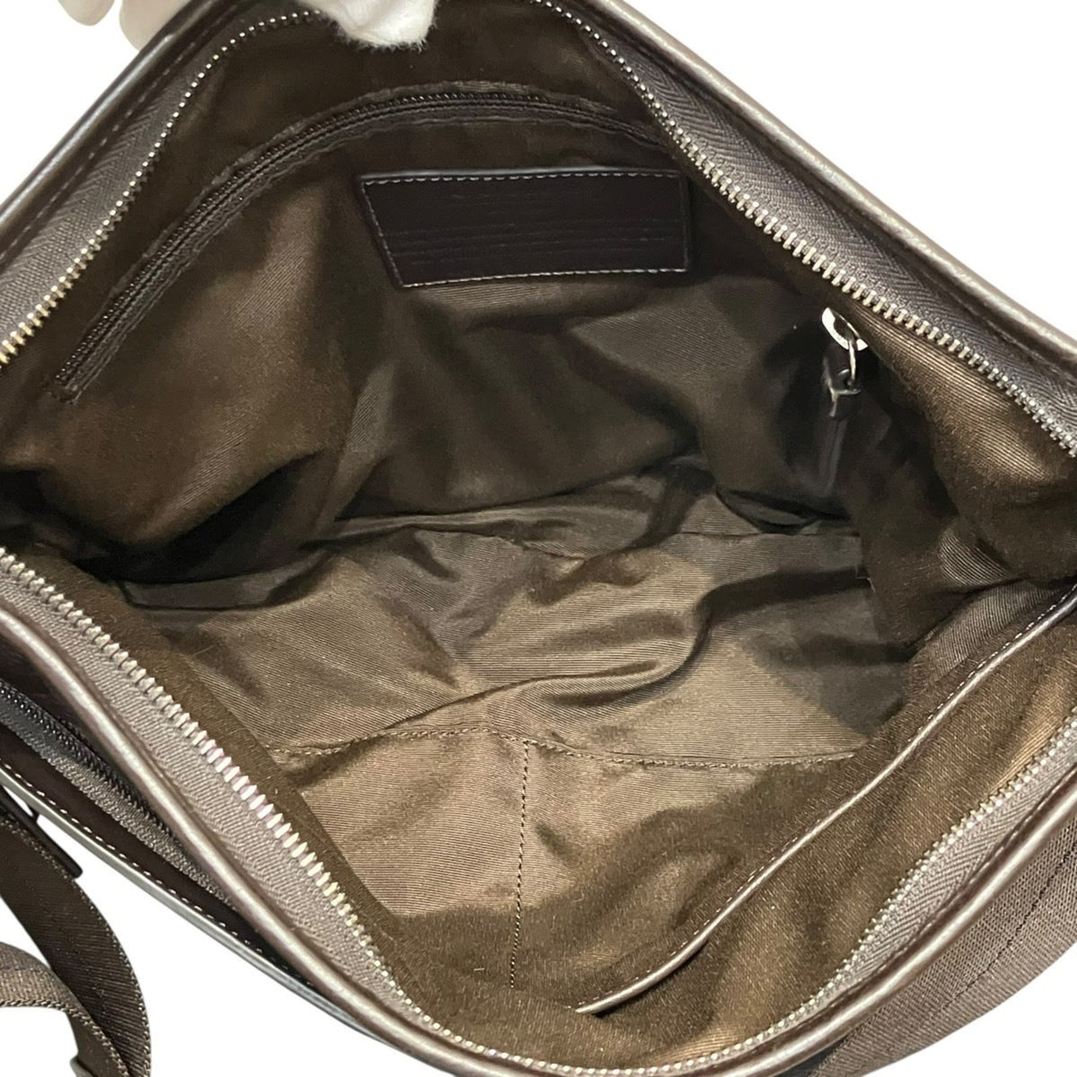 Coach Dark Brown Leather Messenger Bag Shoulder Bag (Pre-Owned)