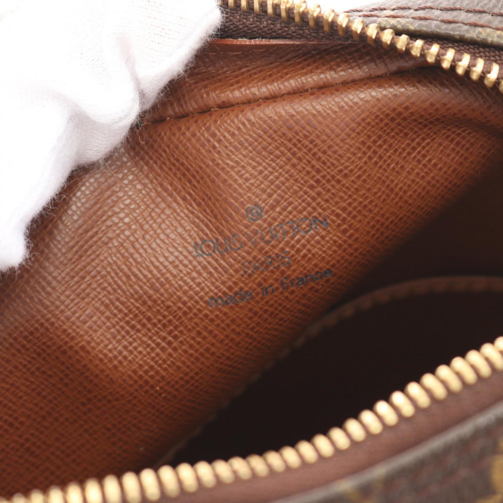 Louis Vuitton Brown Coated Canvas Leather Shoulder Bag (Pre-Owned)