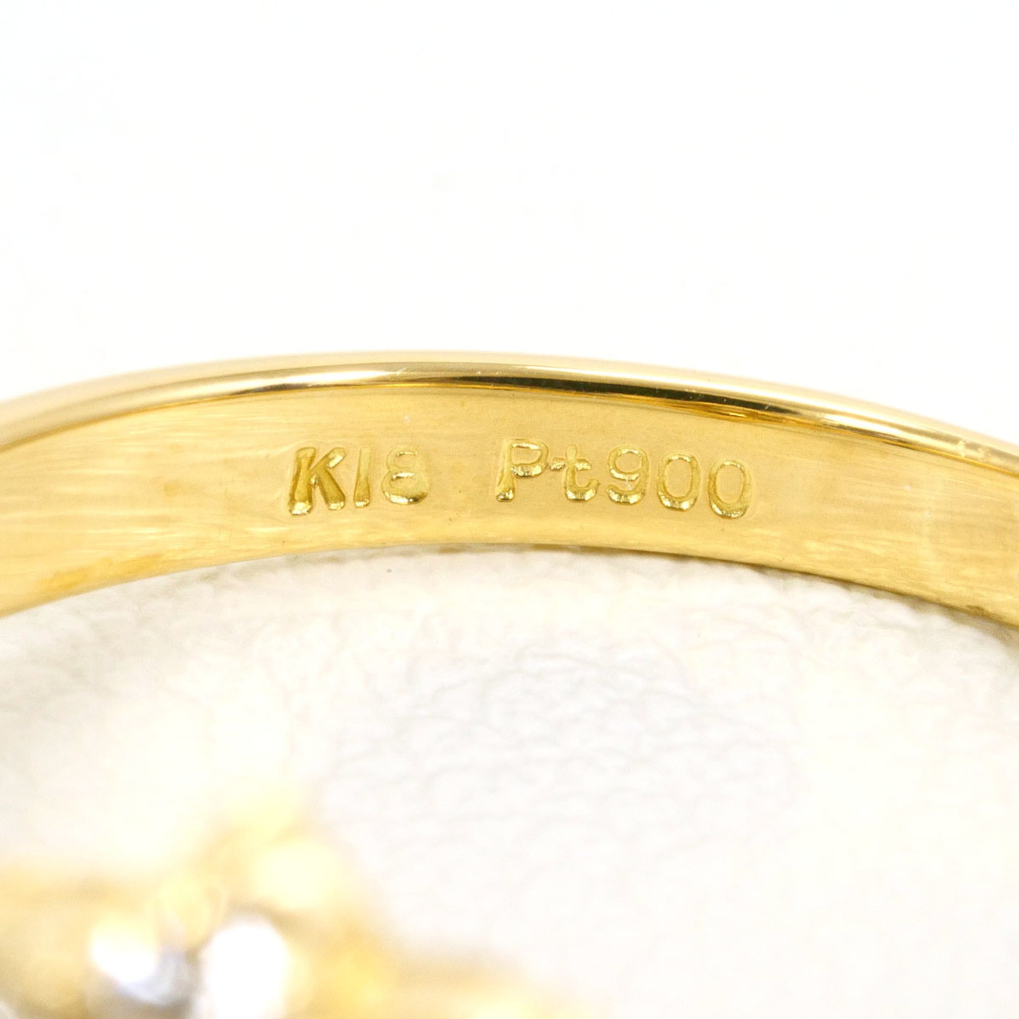 Unbranded Platinum Yellow Gold Yellow Gold (18K) Platinum 900 Band Ring (Pre-Owned)