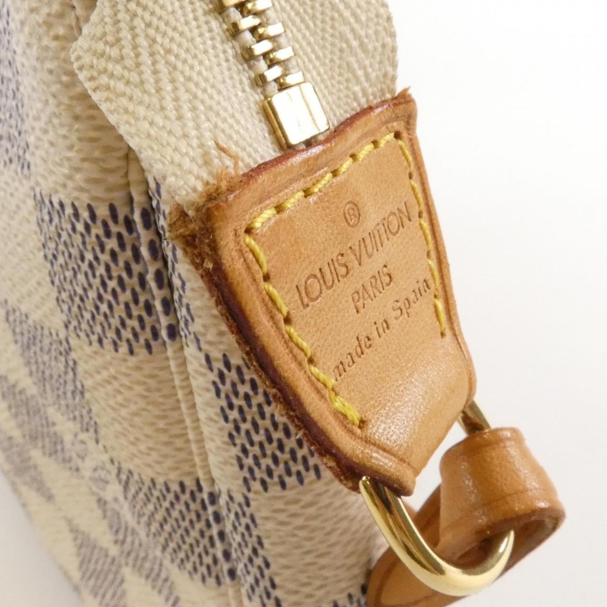 Louis Vuitton Azur Coated Canvas Pochette Pouch (Pre-Owned)