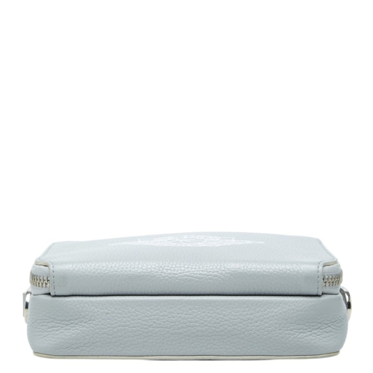 Christian Dior Gray Leather Messenger Bag Shoulder Bag (Pre-Owned)