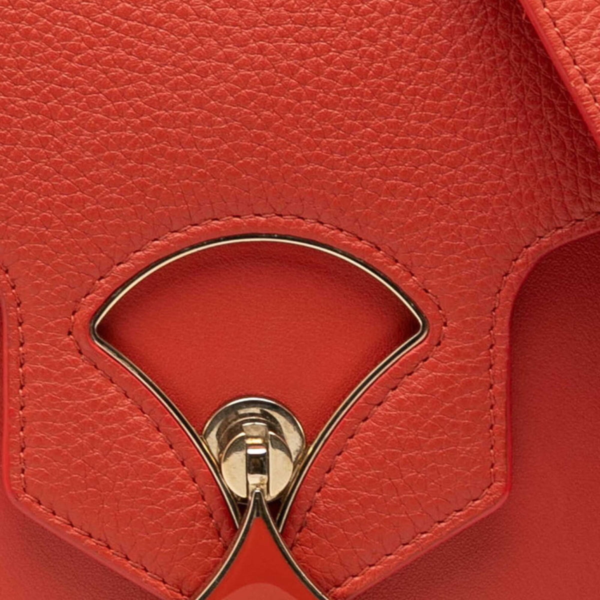 Bvlgari Orange Leather Shoulder Bag (Pre-Owned)