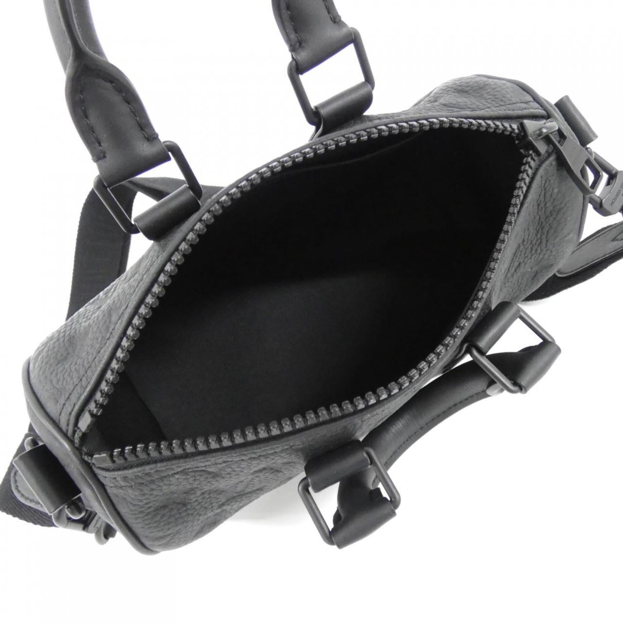 Louis Vuitton Black Leather Boston Bag (Pre-Owned)