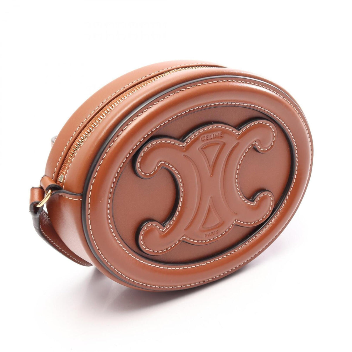 Celine Brown Leather Shoulder Bag (Pre-Owned)