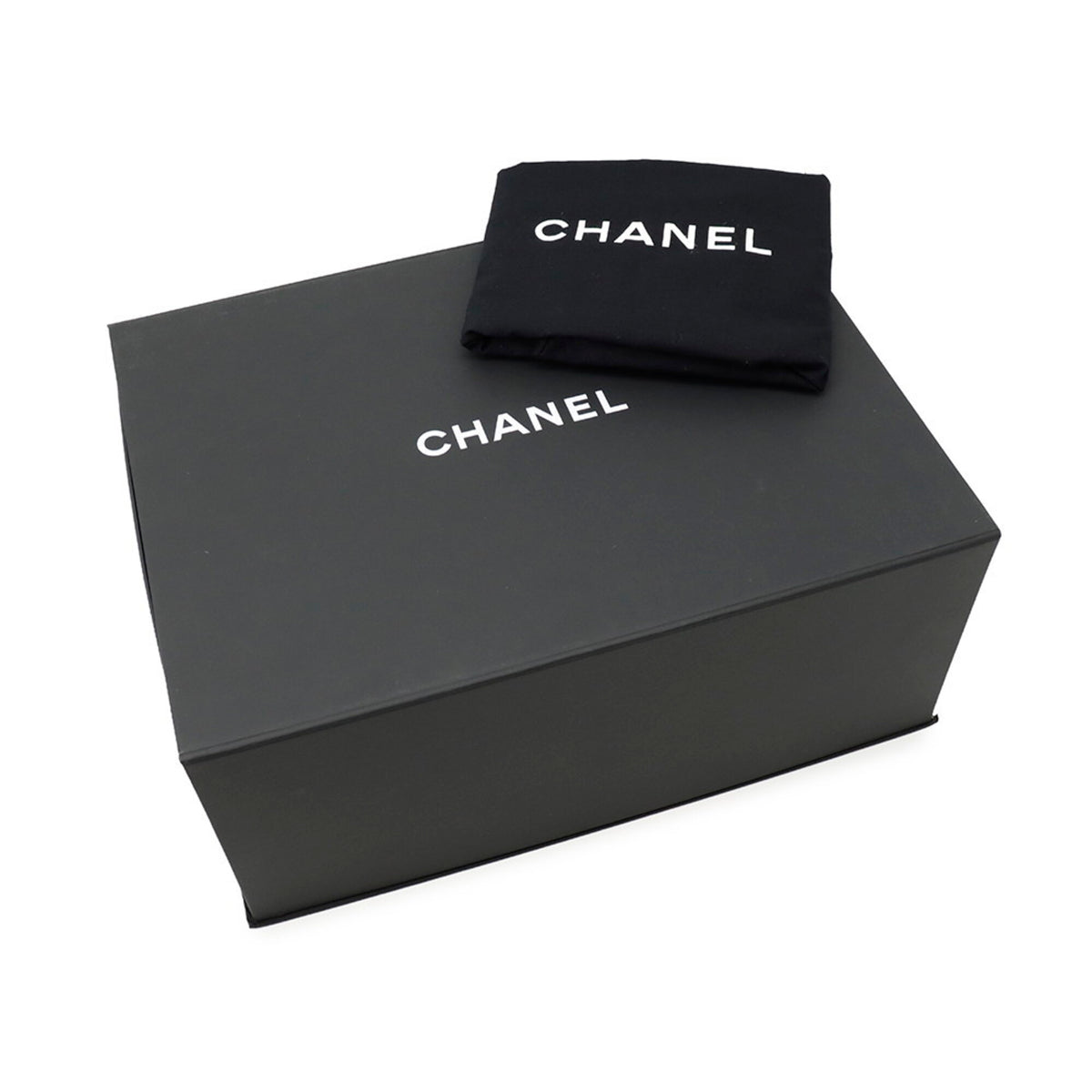Chanel Black Grained Calfskin Handbag Shoulder Bag (Pre-Owned)