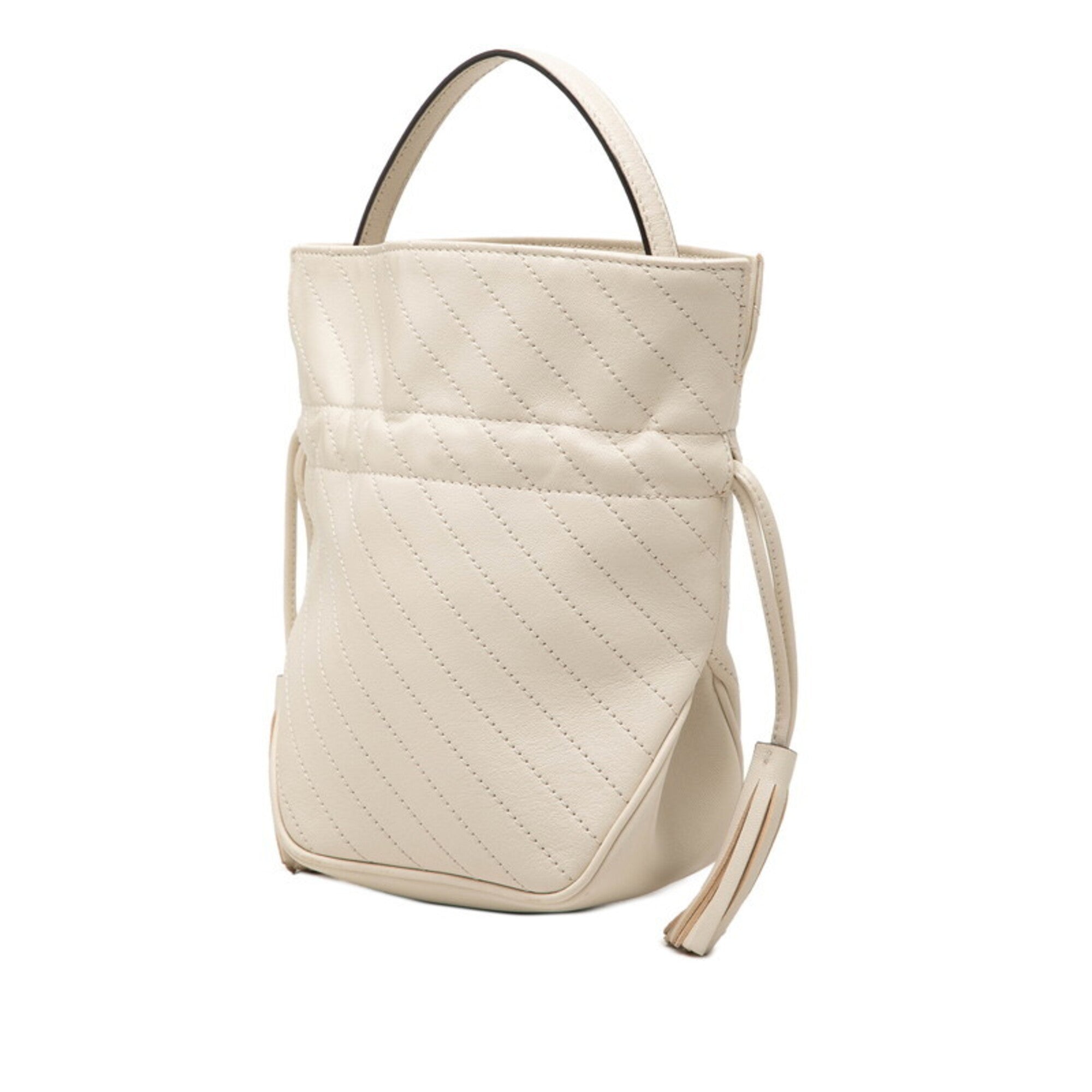 Gucci Off-White Leather Shoulder Bag (Pre-Owned)