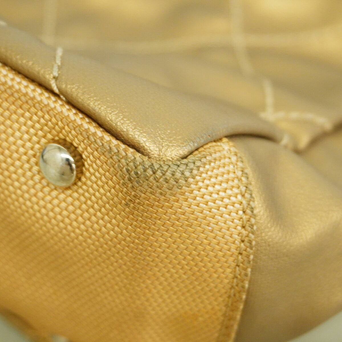 Chanel Beige Canvas Tote Bag (Pre-Owned)