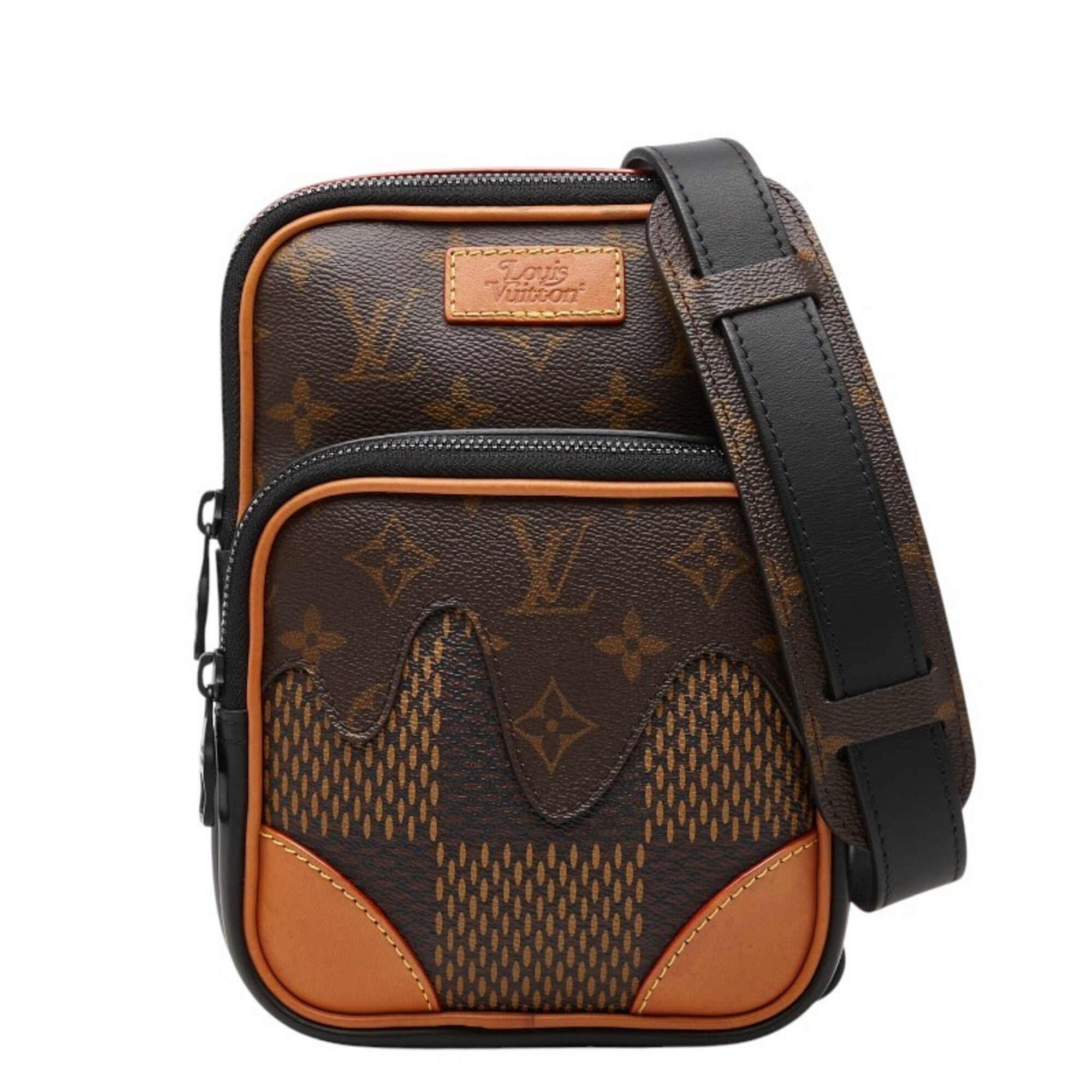 Louis Vuitton Black Brown Pvc Leather Shoulder Bag (Pre-Owned)