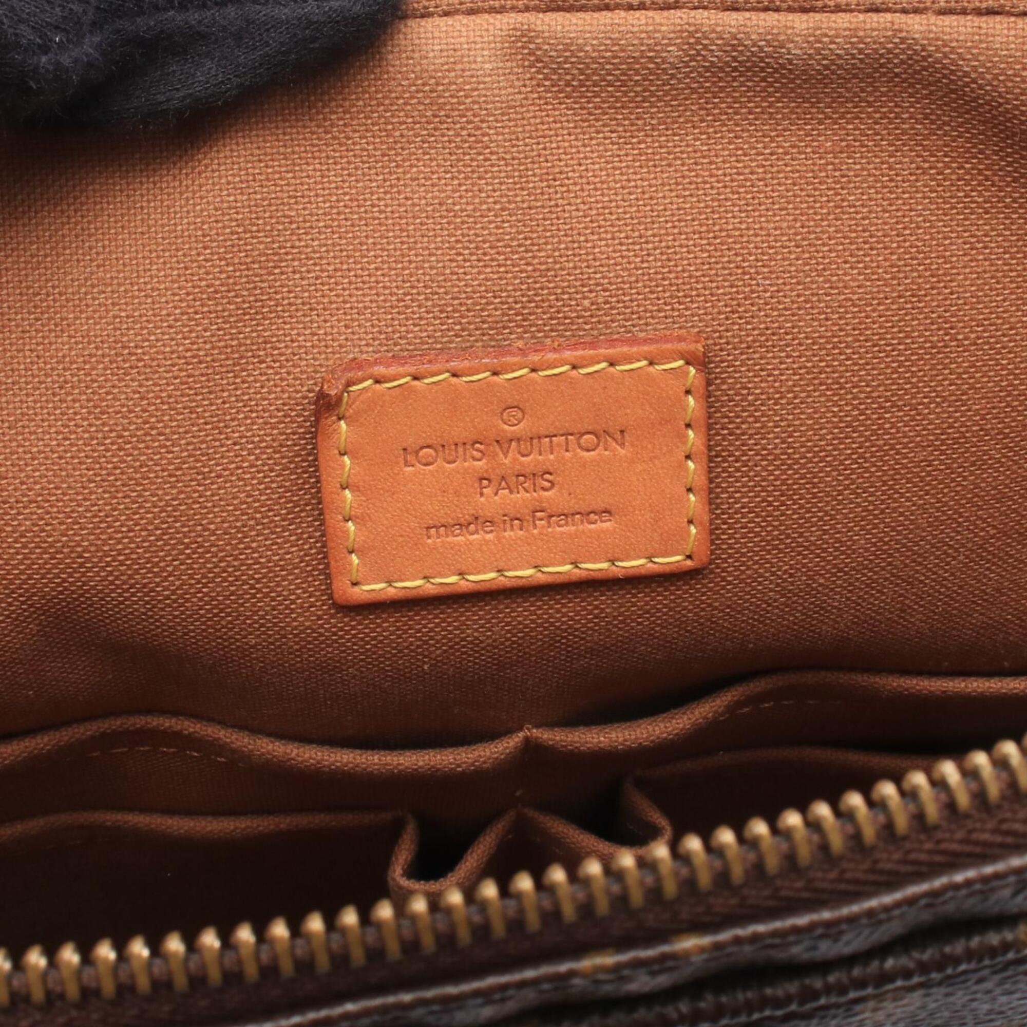 Louis Vuitton Brown Monogram Monogram Leather Handbag Shoulder Bag (Pre-Owned)