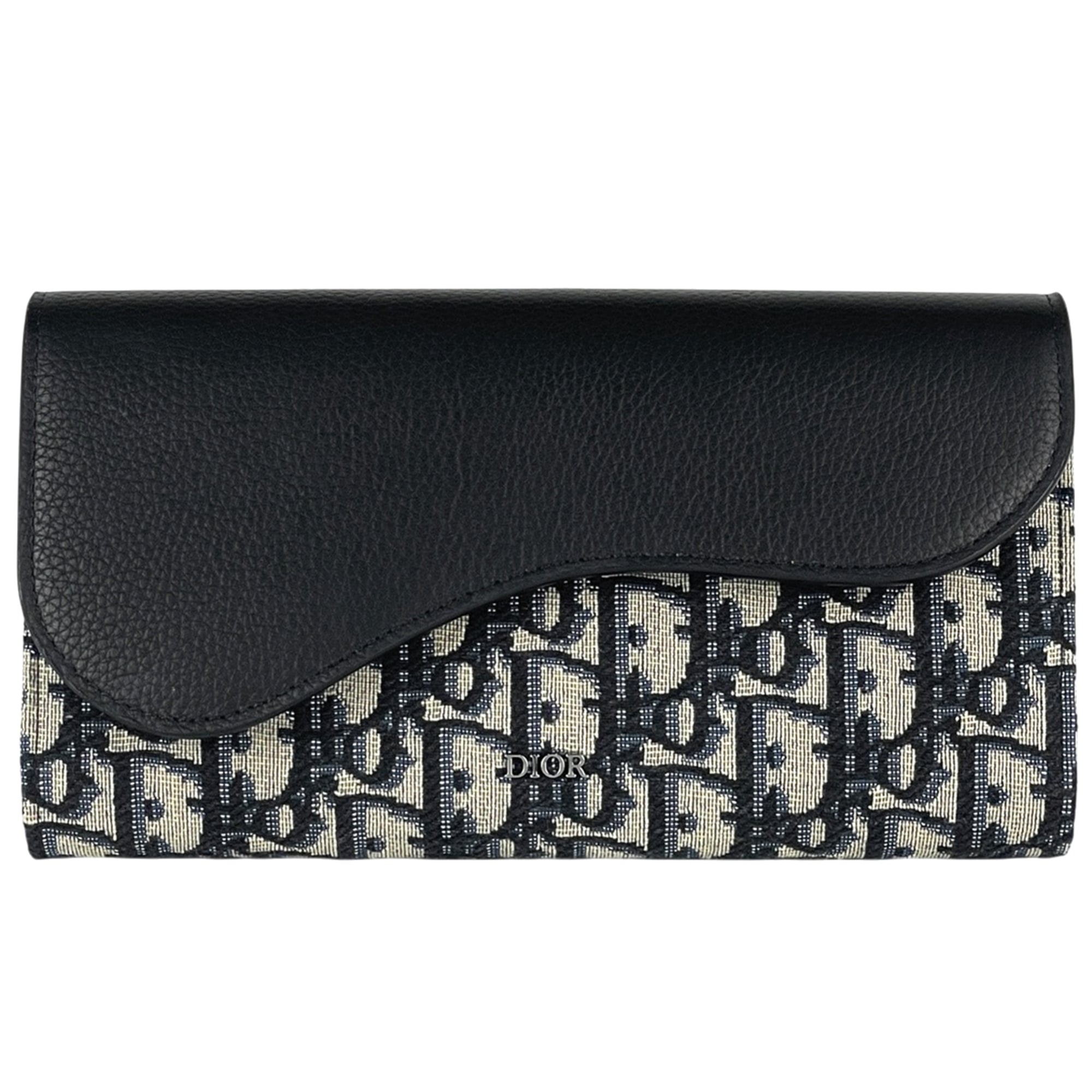Christian Dior Black Trotter Long Wallet (Bi-Fold) (Pre-Owned)